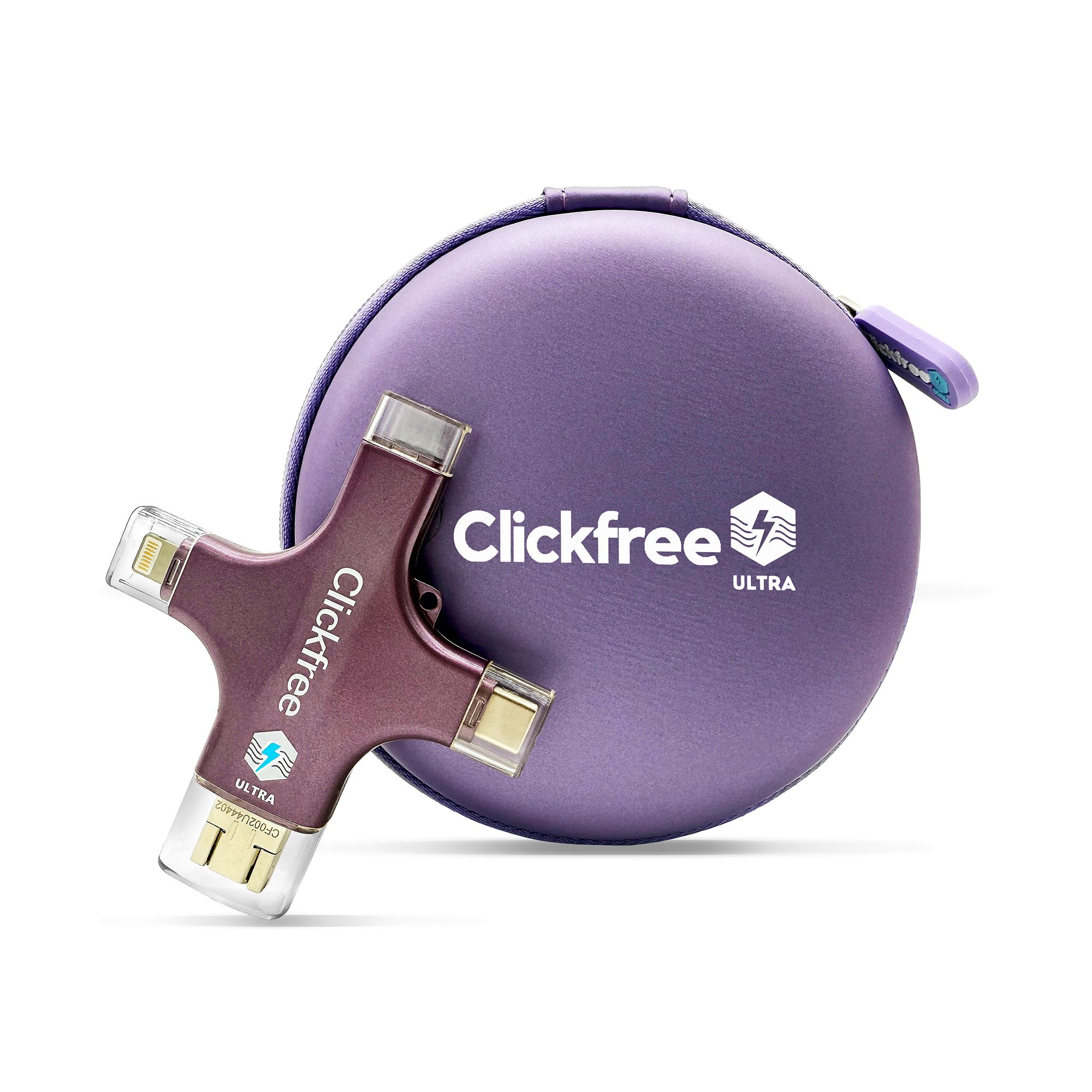 CLICKFREE ULTRA 4in1 USB-Stick 128GB zur Speicherung & AI-Digitalisierung inkl. Aufbewahrung