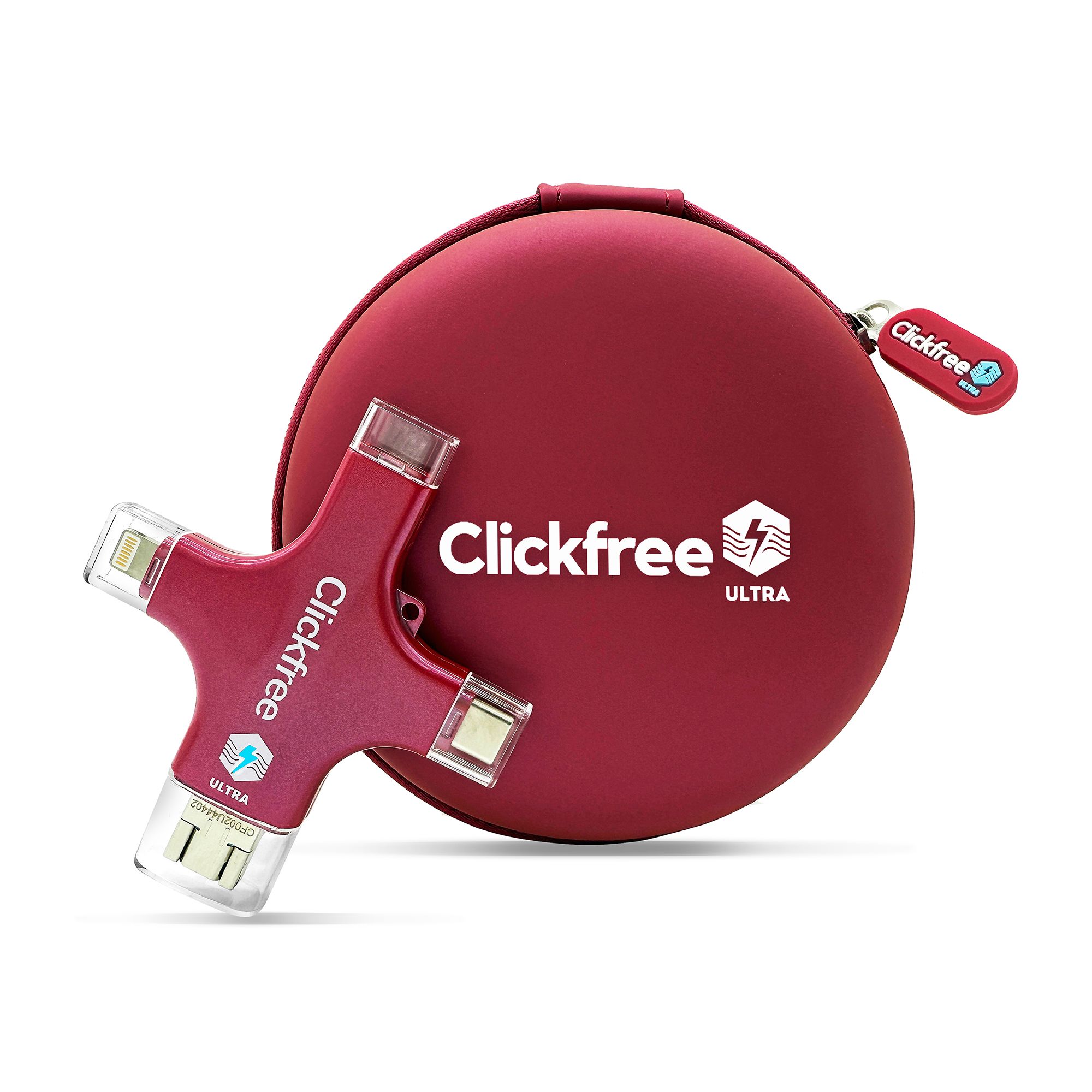 CLICKFREE ULTRA 4in1 USB-Stick 128GB zur Speicherung & AI-Digitalisierung inkl. Aufbewahrung