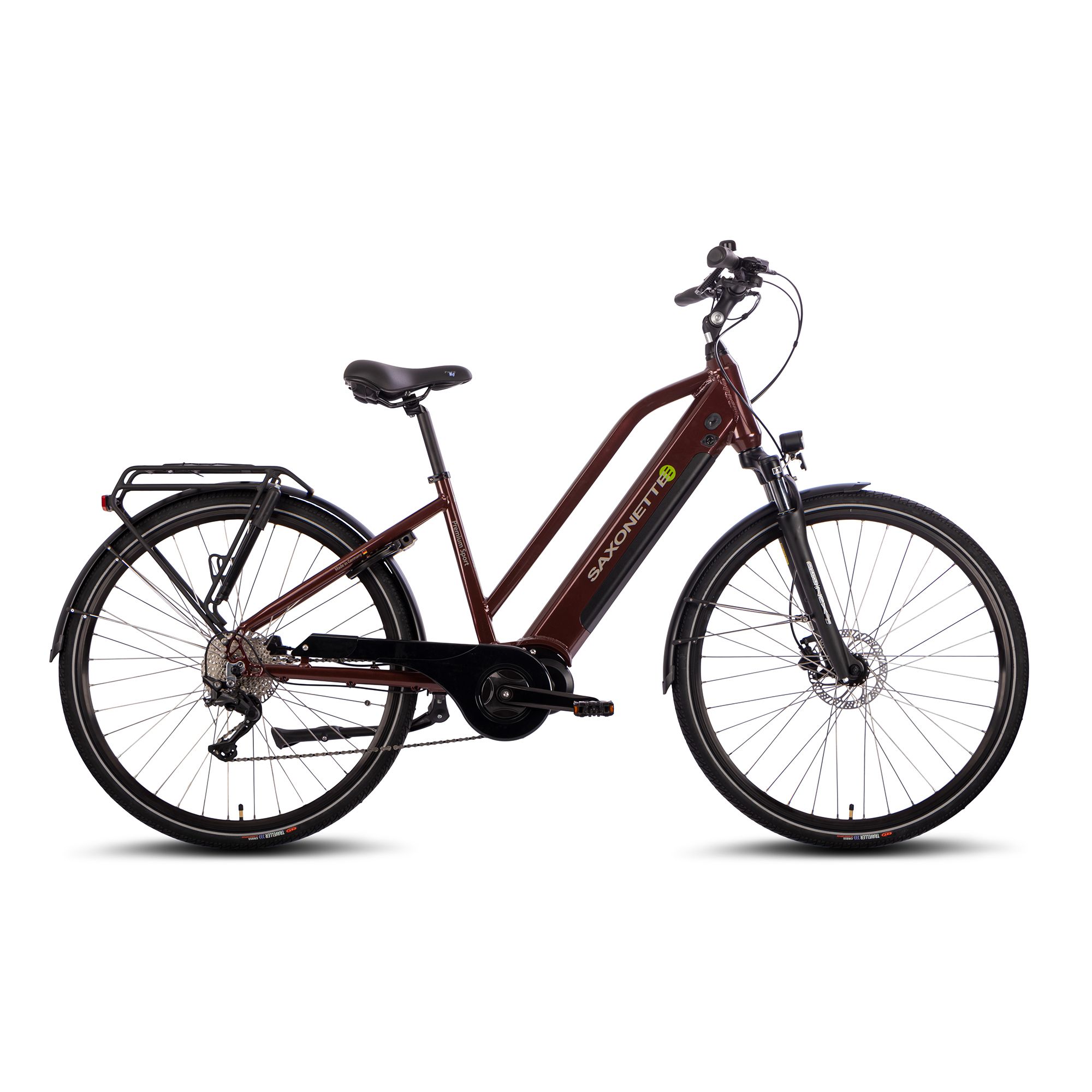 SAXONETTE Premium Sport 28" E-Bike, Mittelmotor 10G. Kettenschaltung Rahmenhöhe 45cm