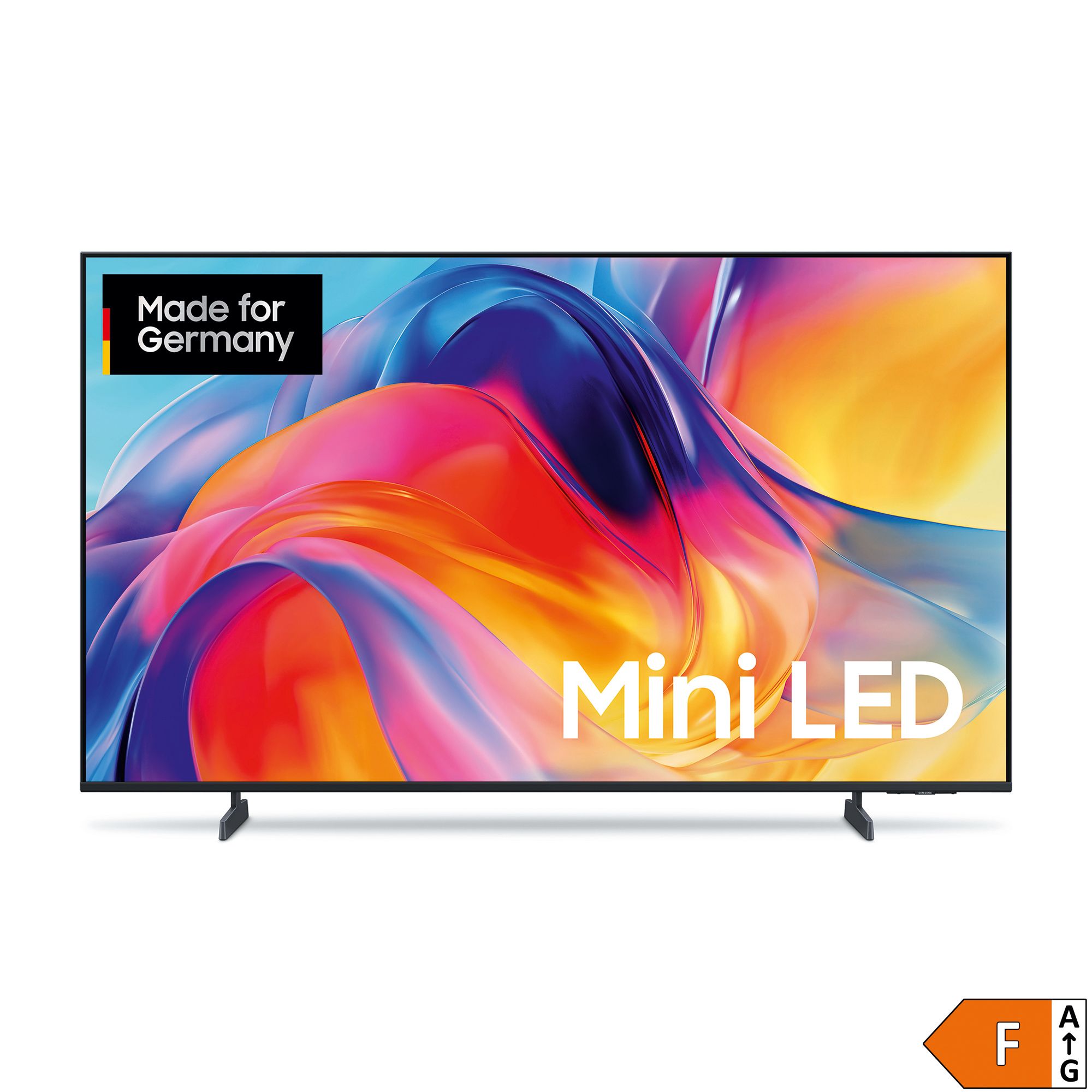 SAMSUNG 43"/108cm Mini LED Smart TV, EEK F 4K Prozessor Premium Sounderlebnis, Energieeffizienzklasse F