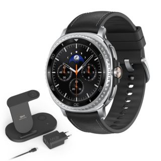 SAMSUNG Galaxy Watch8 Classic Smartwatch, Galaxy AI inkl. Power-Paket & 50% Strap-Gutschein