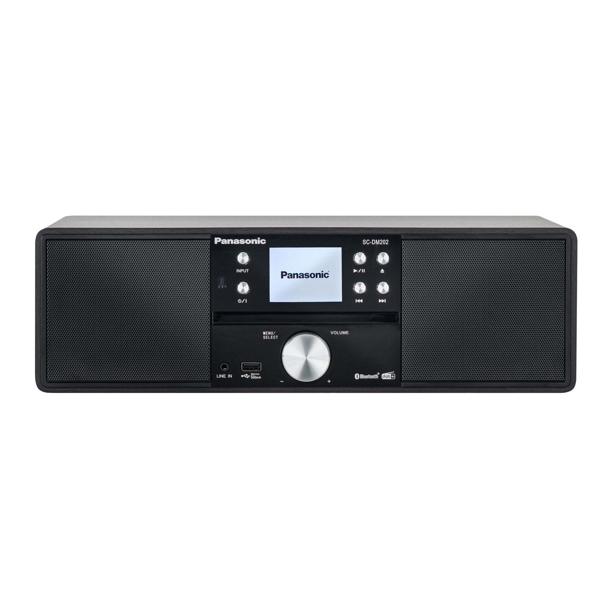 PANASONIC Stereosystem 24 Watt Farbdisplay Kompaktes Design Bluetooth, CD-Player