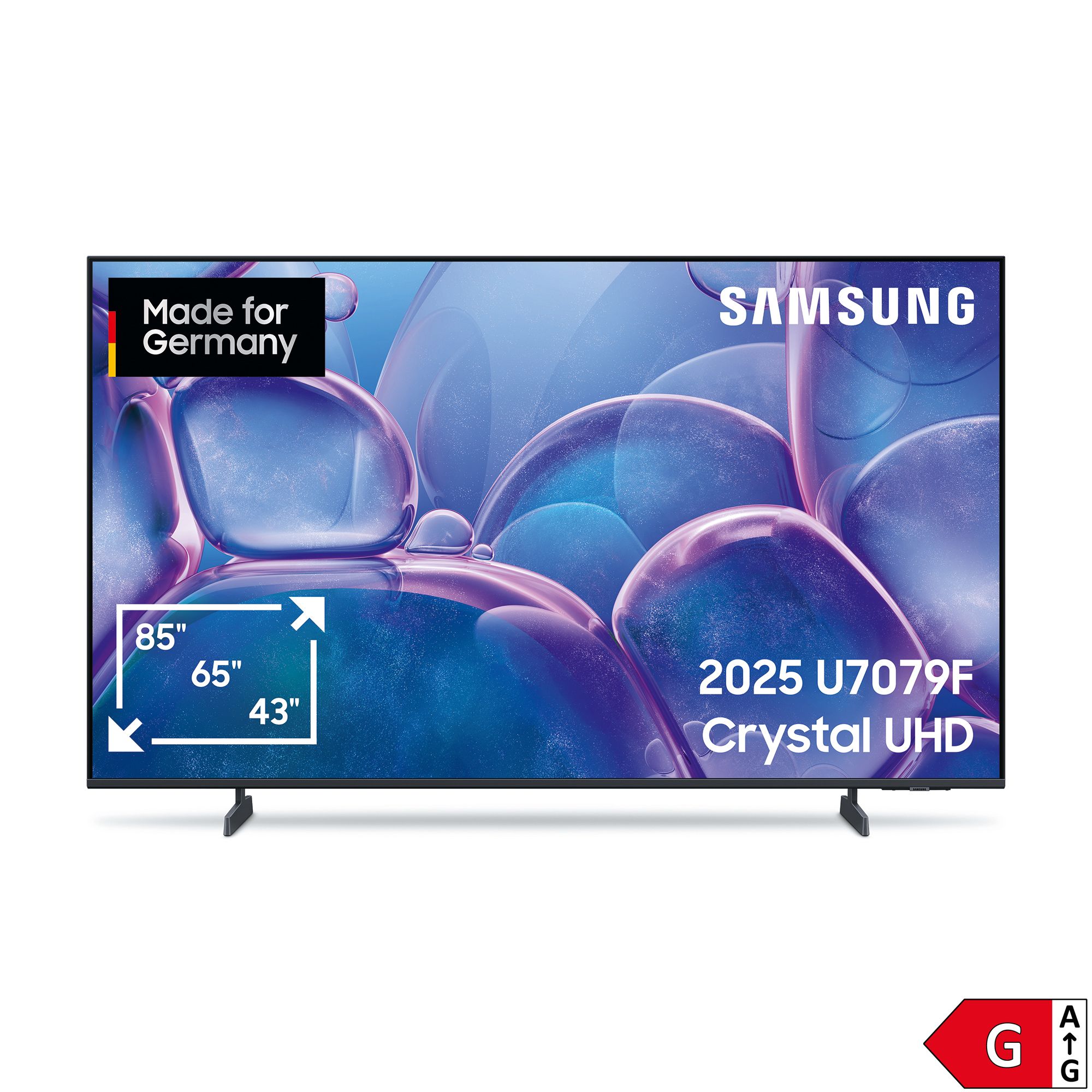 SAMSUNG 50"/125cm, EEK G 4K Smart TV Crystal‑Prozessor MetalStream Design, Energieeffizienzklasse G