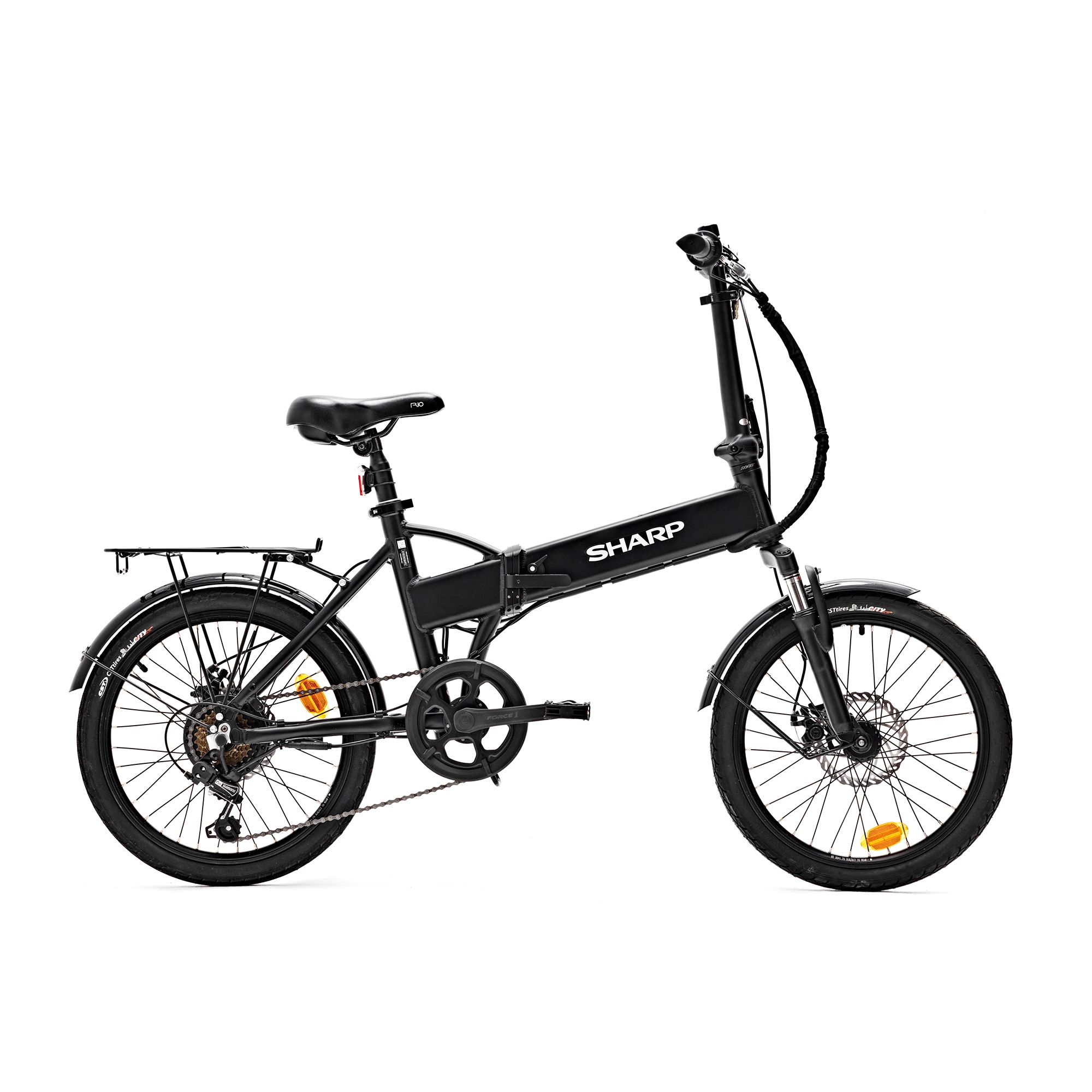 SHARP 20" E-Bike, faltbar Hinterradmotor 6 Gänge bis 40km Reichweite