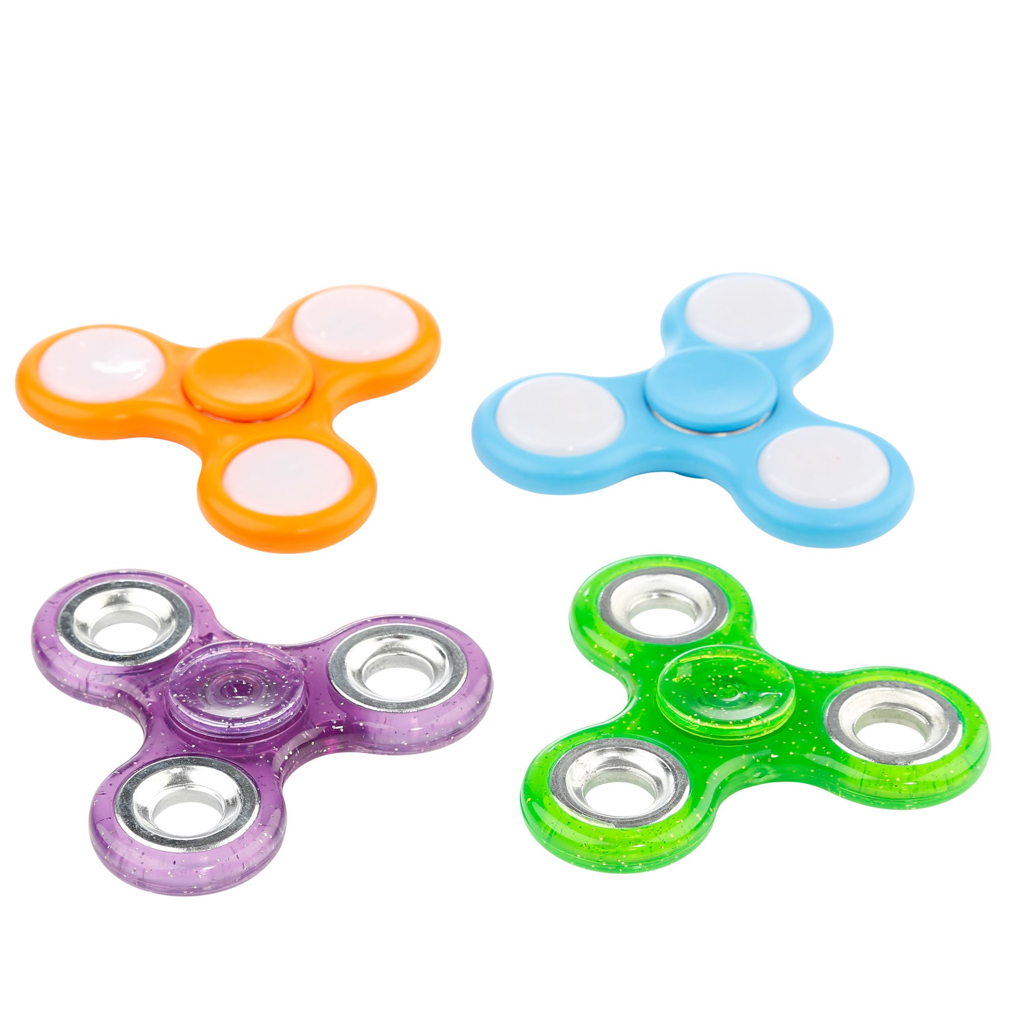 FIDGET SPINNER 2 LEDSpinner & 2 Classic Spinner 4erSet QVC.de