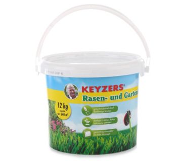 KEYZERS® Rasen- & Gartenkalk reicht für ca. 240m² 12kg