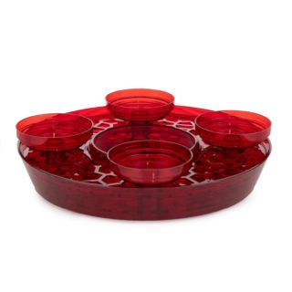 VIVANO DESIGN Adventsgesteck Acrylglas Stecksystem mit Kerzenhalterung ca. 30cm, 7tlg.