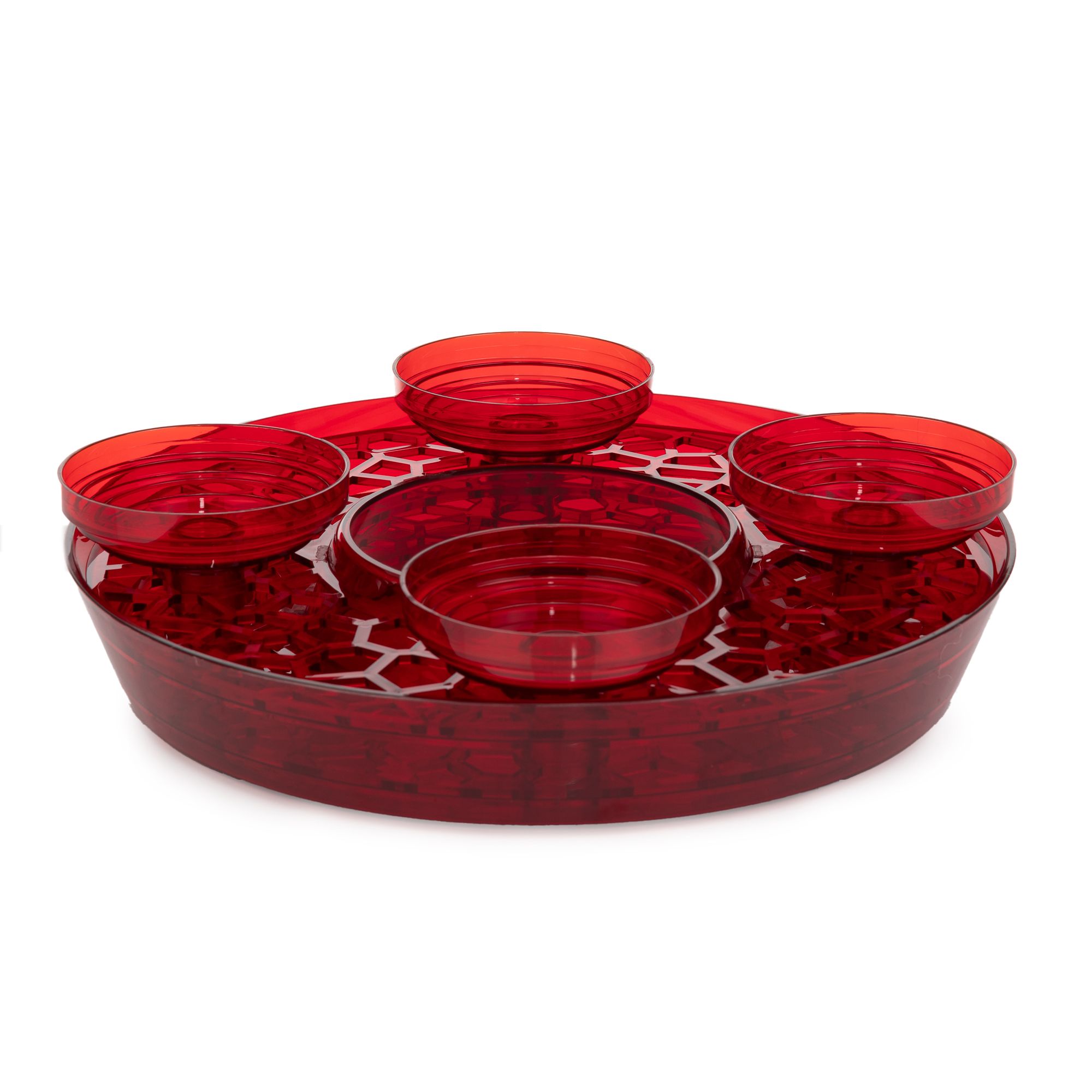 VIVANO DESIGN Adventsgesteck Acrylglas Stecksystem mit Kerzenhalterung ca. 30cm, 7tlg.