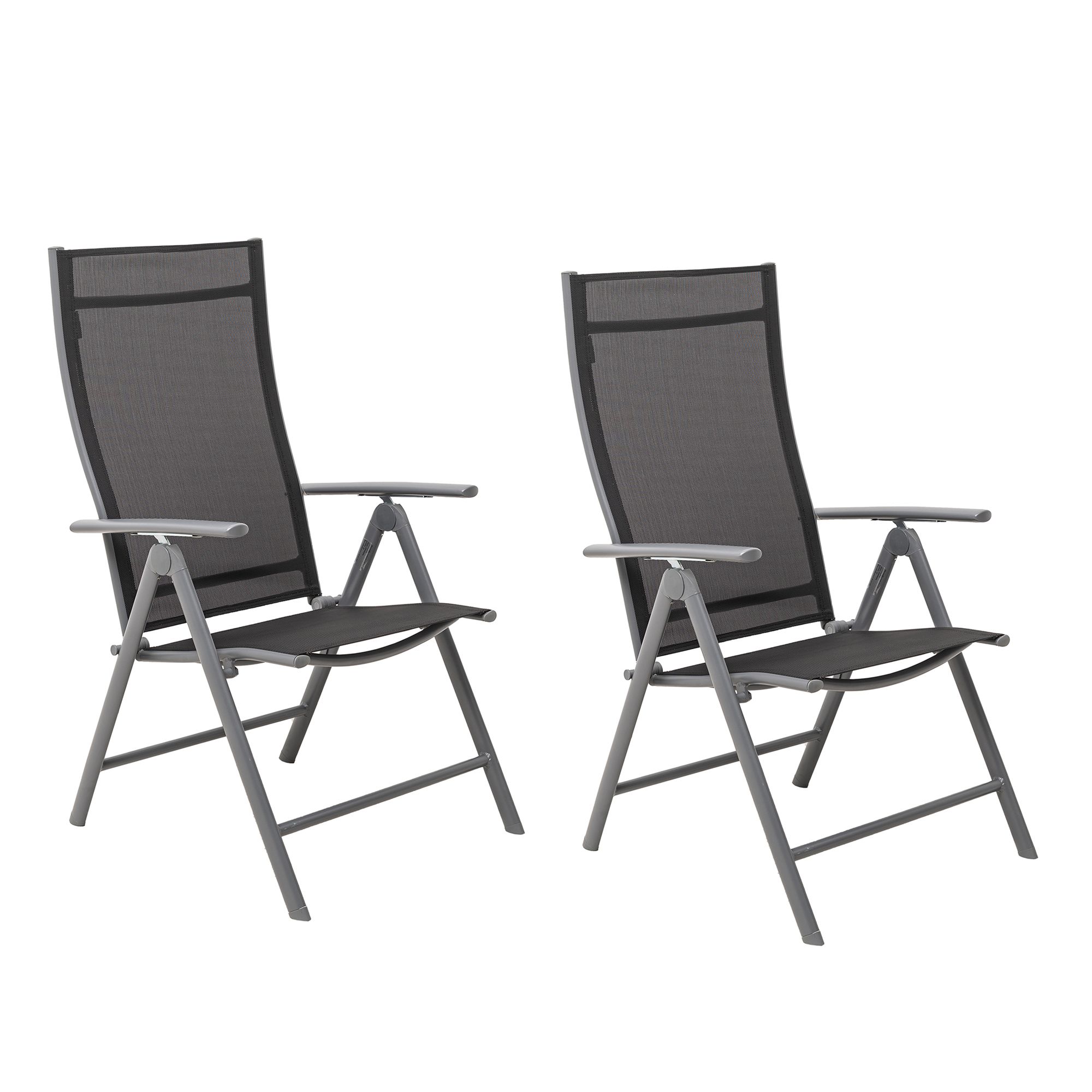 GREEN LOUNGE 2 Alu-Klappsessel ergonomisch geformt 7-fach verstellbar belastbar bis 120kg