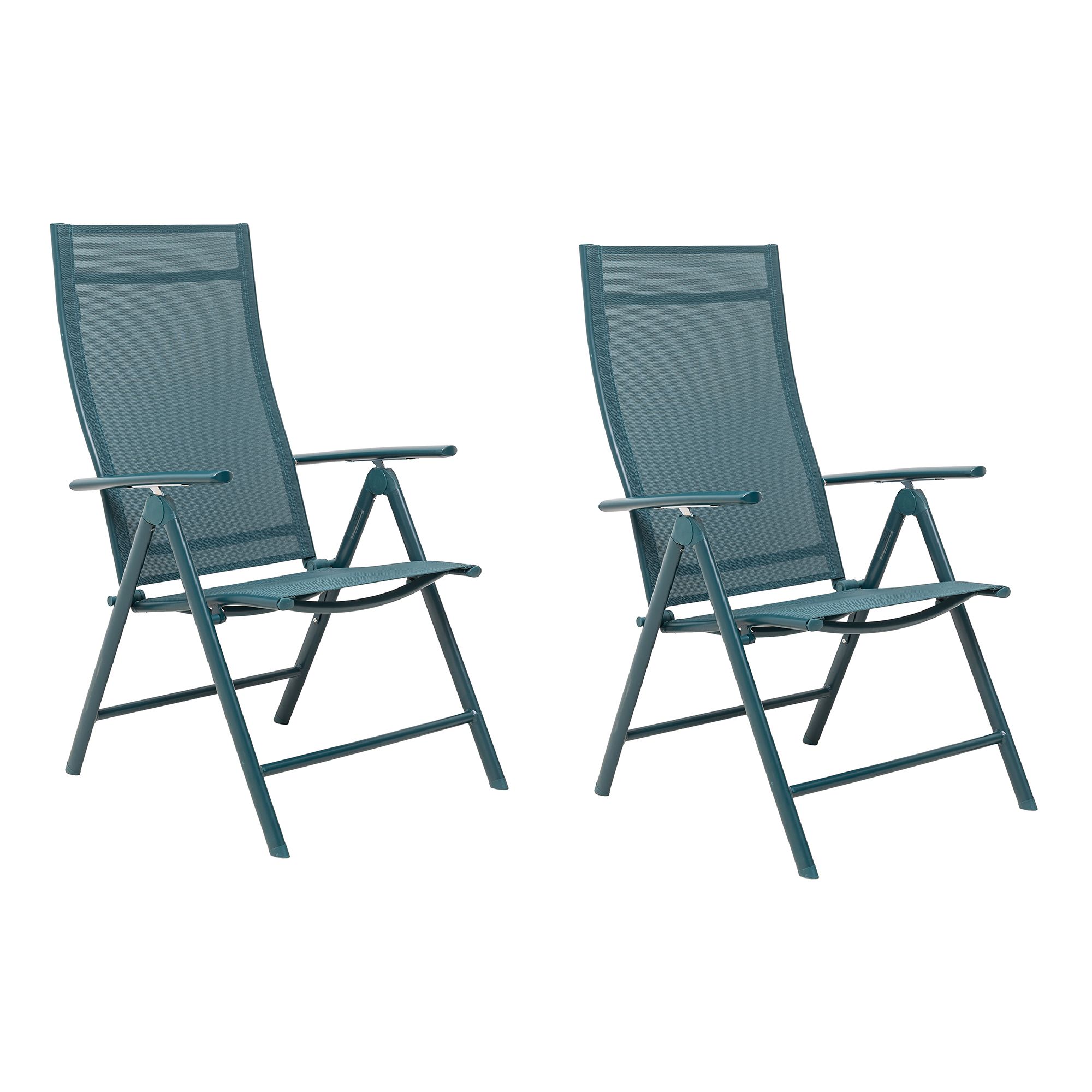 GREEN LOUNGE 2 Alu-Klappsessel ergonomisch geformt 7-fach verstellbar belastbar bis 120kg