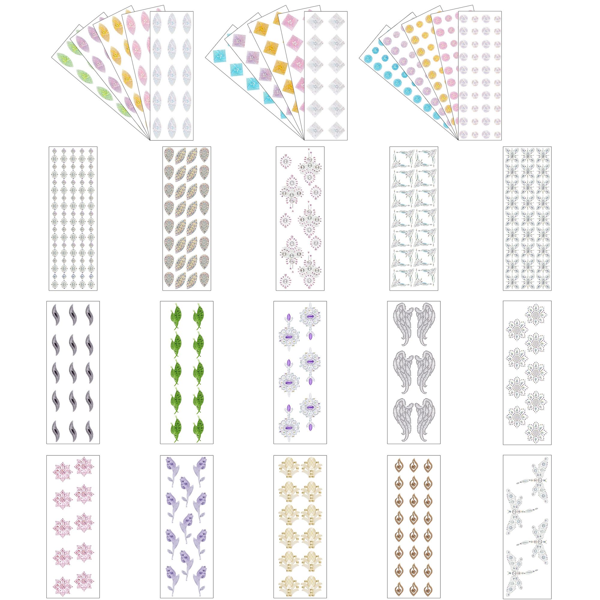 KARIN JITTENMEIER Kreativ-Set Kristallkunst Bordüren & Ornamente 35tlg.