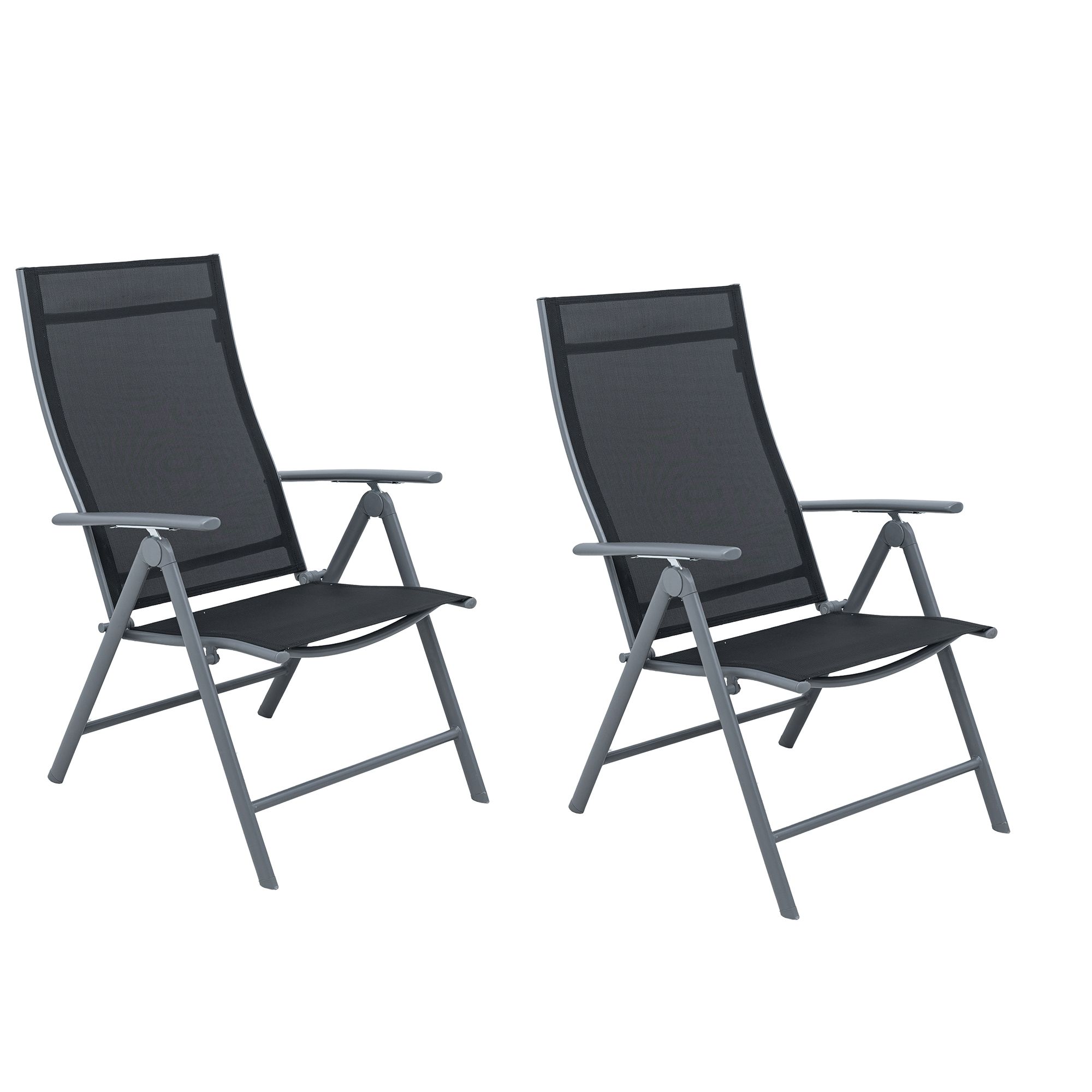 GREEN LOUNGE 2 XL-Alu-Klappsessel ergonomisch geformt 7-fach verstellbar belastbar bis 140kg