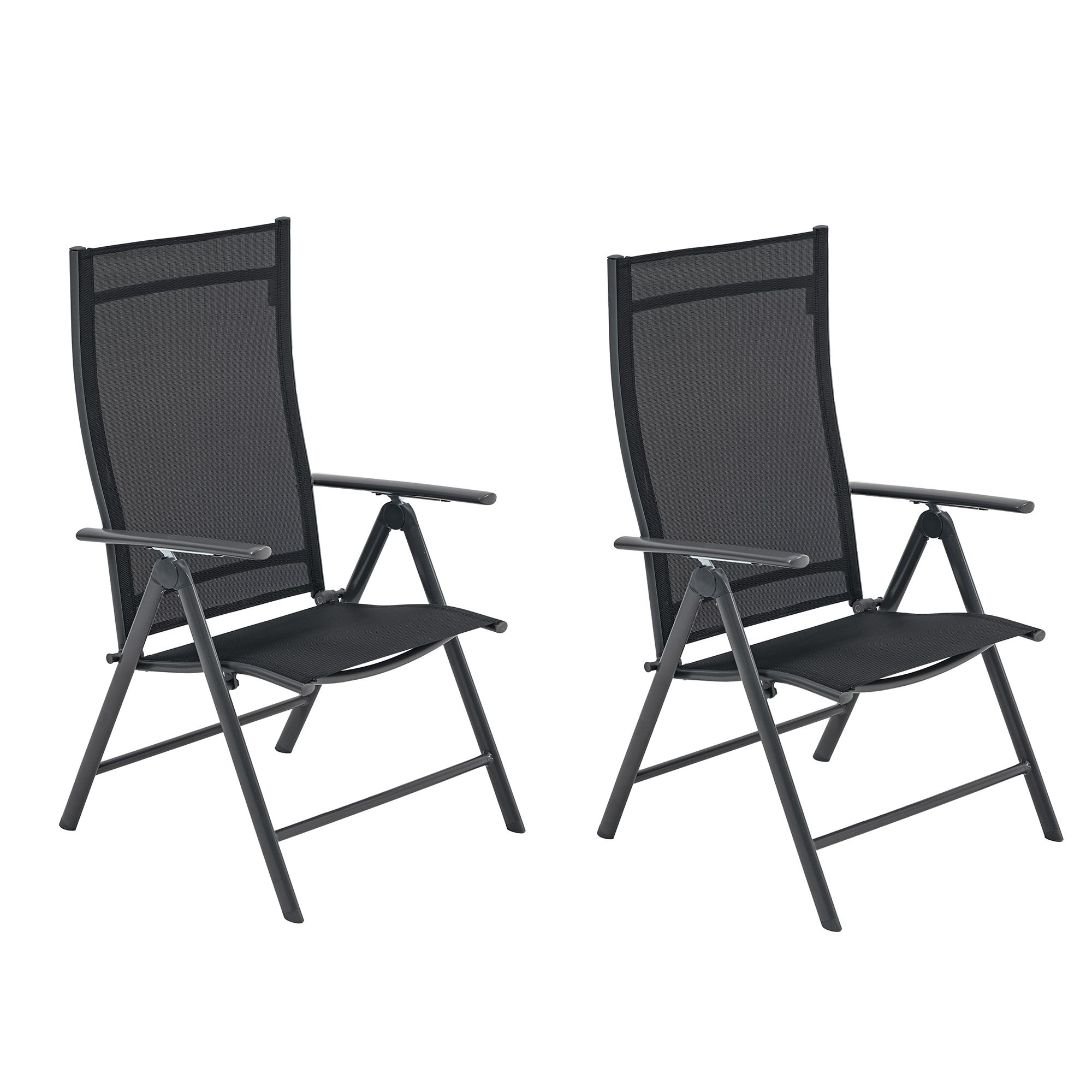 GREEN LOUNGE 2 XL-Alu-Klappsessel ergonomisch geformt 7-fach verstellbar belastbar bis 140kg