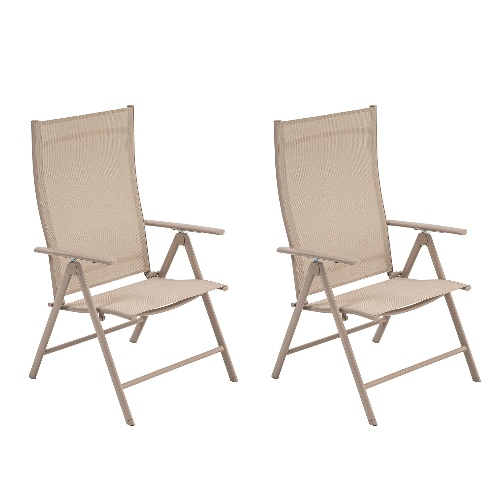 GREEN LOUNGE 2 XL-Alu-Klappsessel ergonomisch geformt 7-fach verstellbar belastbar bis 140kg