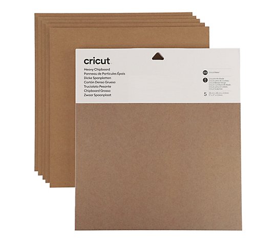 CRICUT® Kreativ-Set 5 Bogen Chipboard 5tlg.
