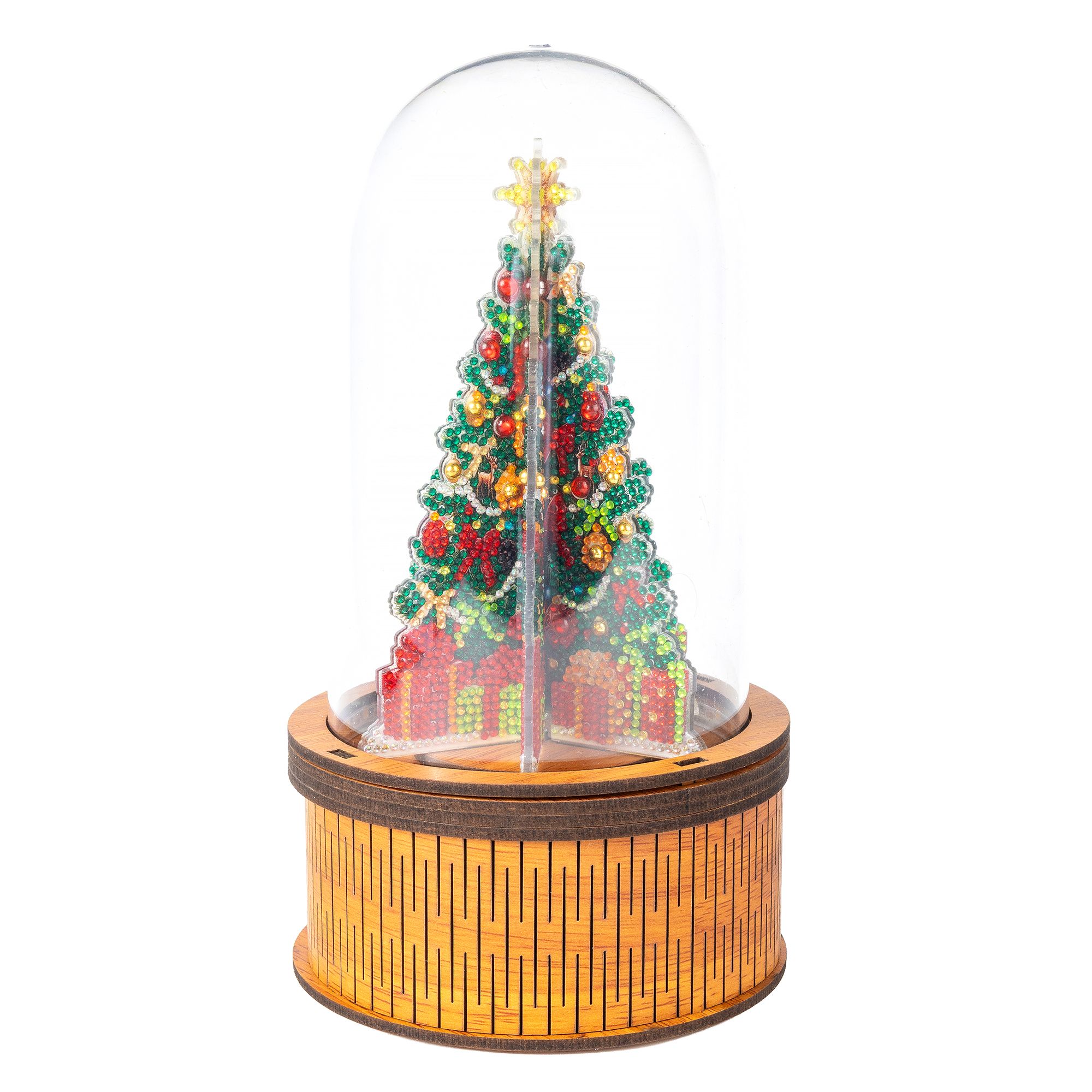 CRAFT BUDDY™ Diamond Painting Traumkugel Weihnachtsbaum inkl. LED, 7tlg.