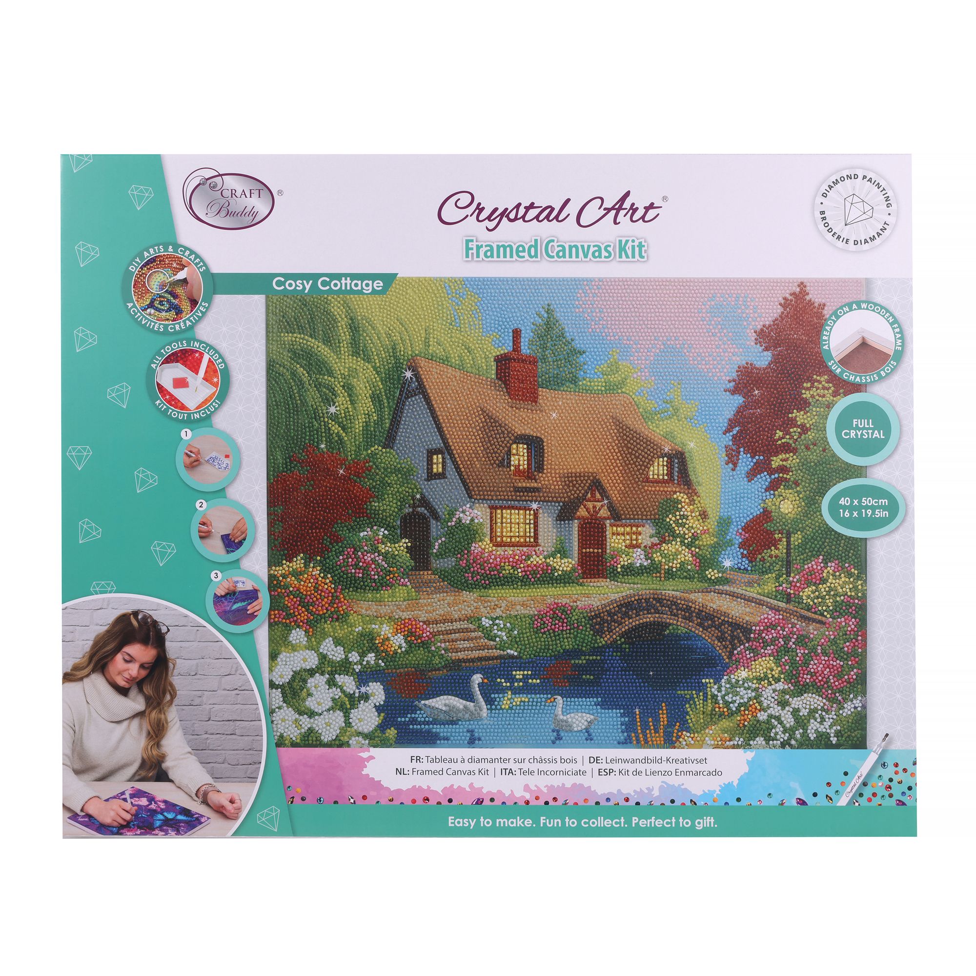 CRAFT BUDDY™ Diamond Painting Bild 40x50cm zum Nachlegen 5tlg.