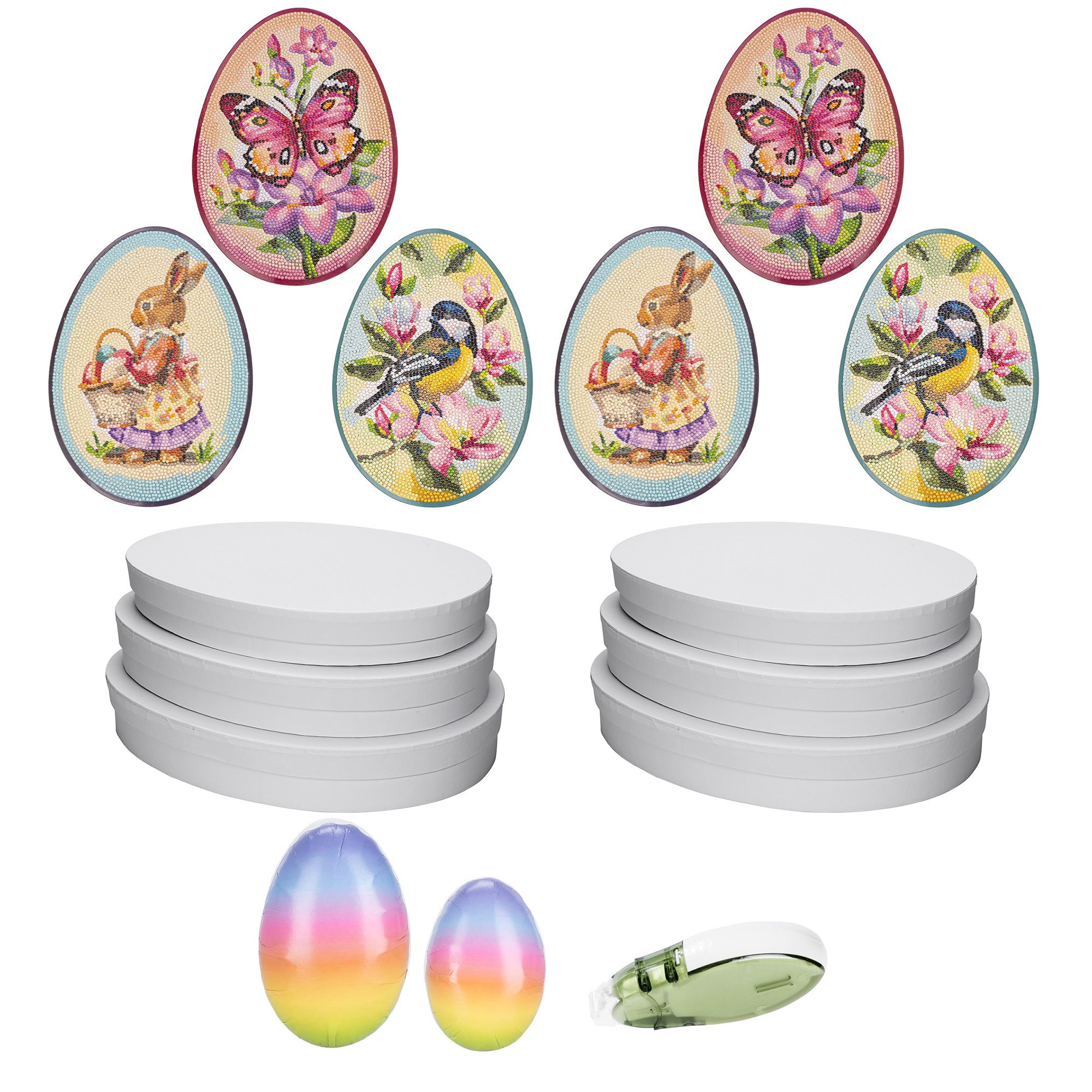 KARIN JITTENMEIER Club Artikel Diamond Painting-Set Eier Boxen 13tlg.