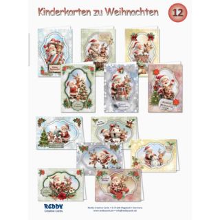 REDDY Grußkarten-Set Kinderkarten zu Weihnachten 34tlg.