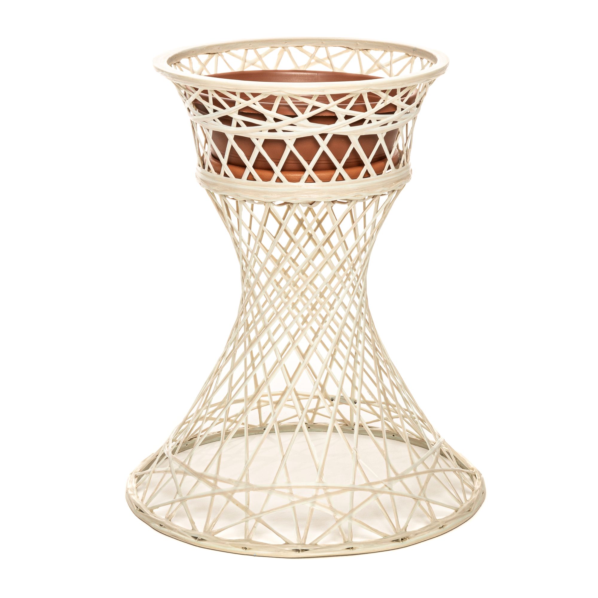 MASSON® Fiberglas-Pflanzsäule mit Kunststoffeinsatz ca. 48x48x60cm 10J. Herstellgarantie