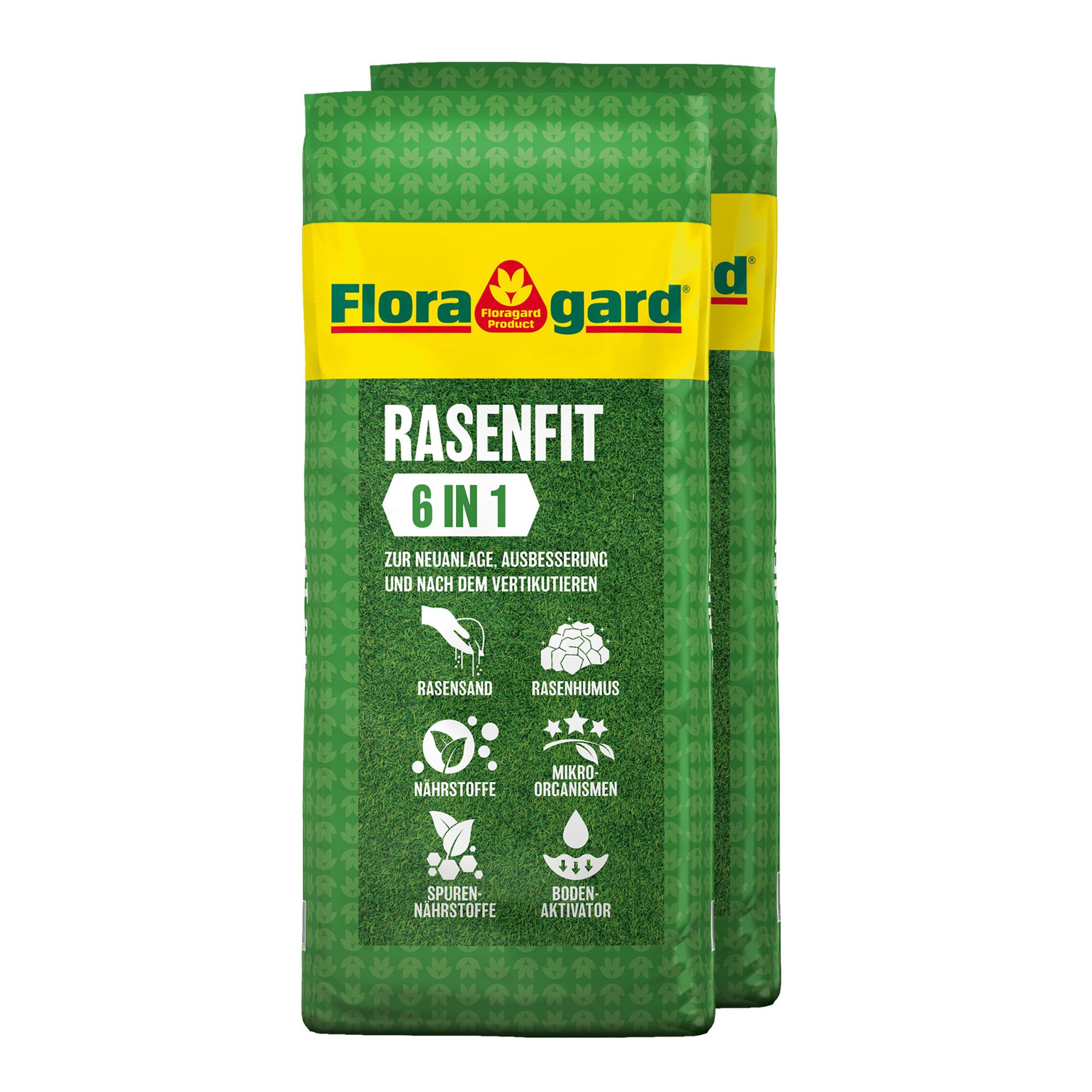 FLORAGARD® 4in1 Rasen-Fit Rasensand, Humus, Nährstoffe & Bodenorganismen