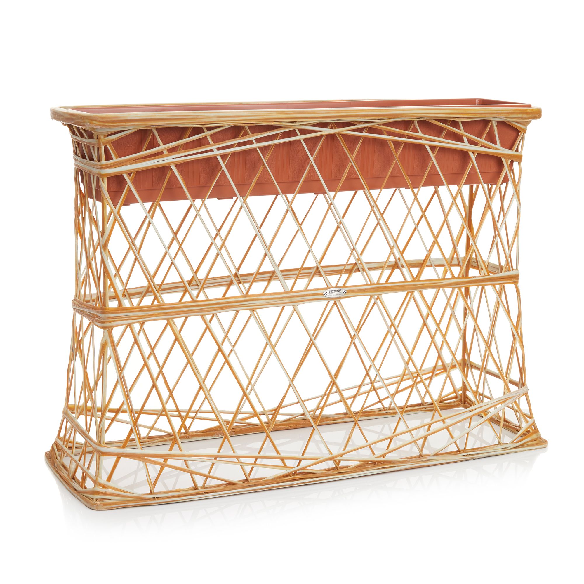 MASSON® Fiberglas- Pflanzkasten mit Kunststoffeinsatz ca. 85x30x60cm