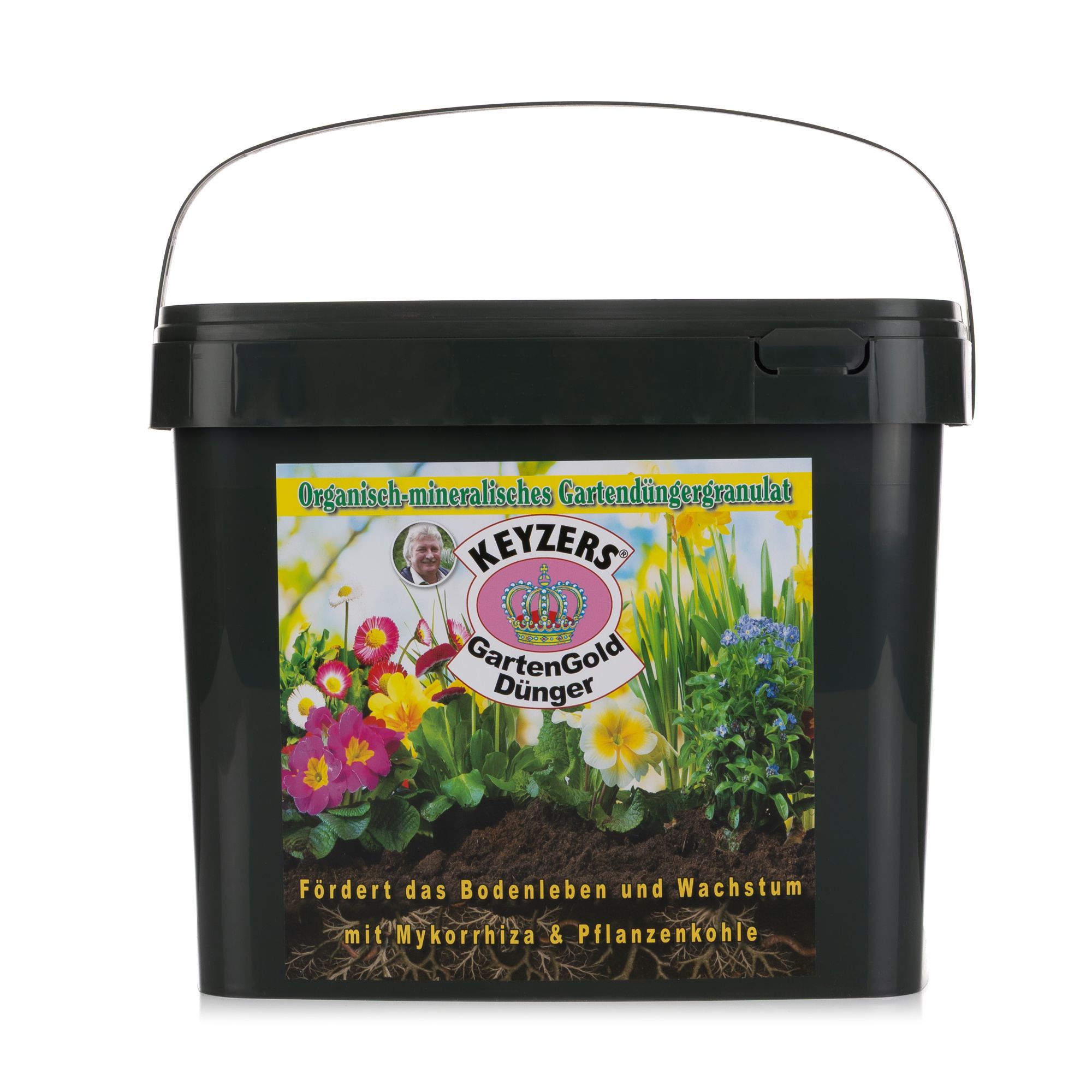  KEYZERS® GartenGold Dünger mit Pflanzenkohle für ca. 50-60qm 5,5kg