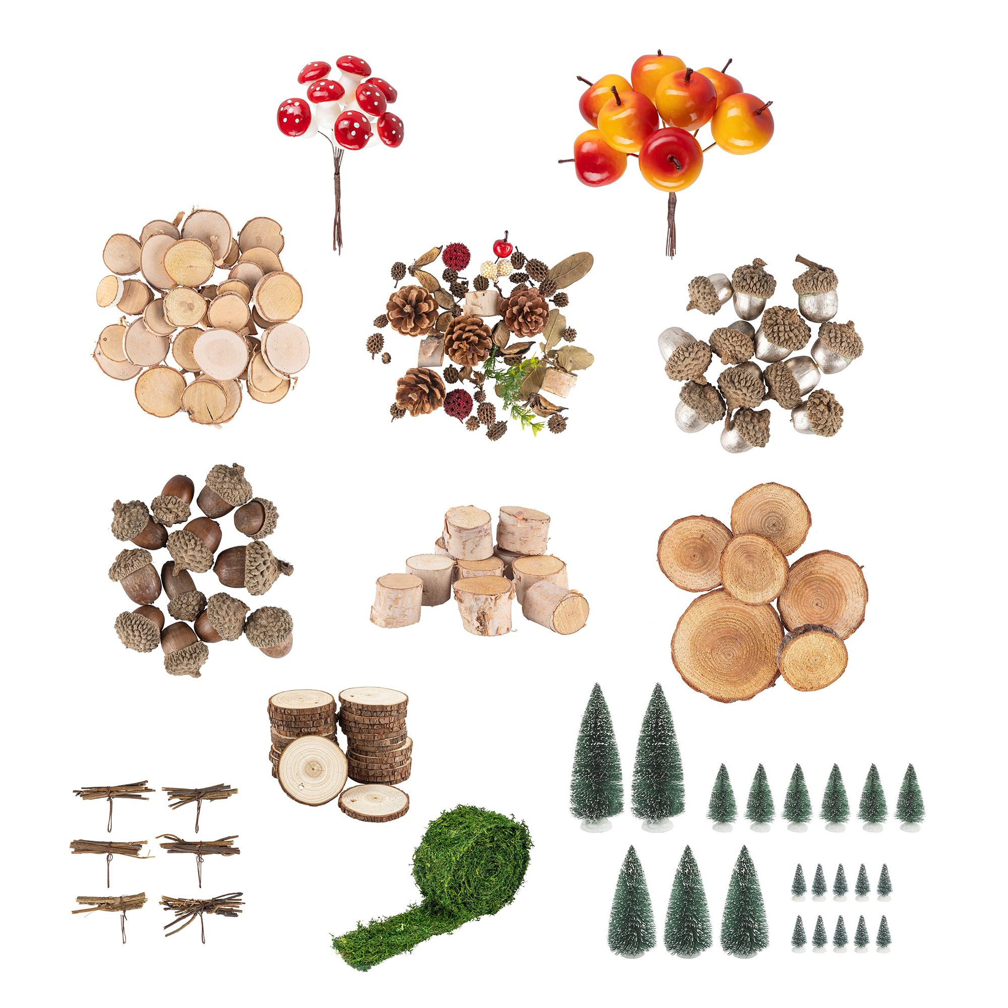 KARIN JITTENMEIER Club Artikel Wald Deko verschiedene Designs 63tlg.