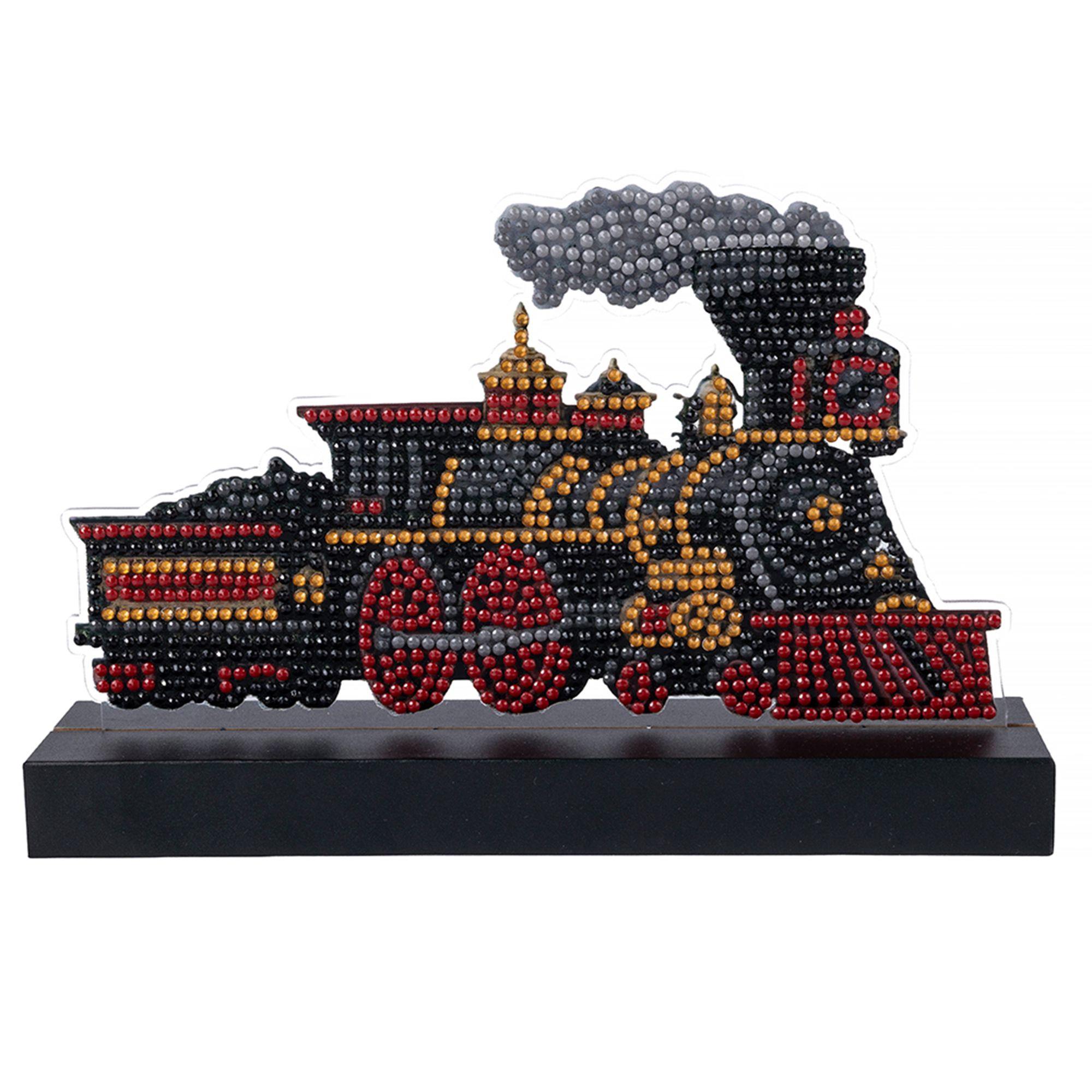 CRAFT BUDDY™ Diamond Painting Dampf-Lokomotive ca. 21x14x5cm 5tlg.