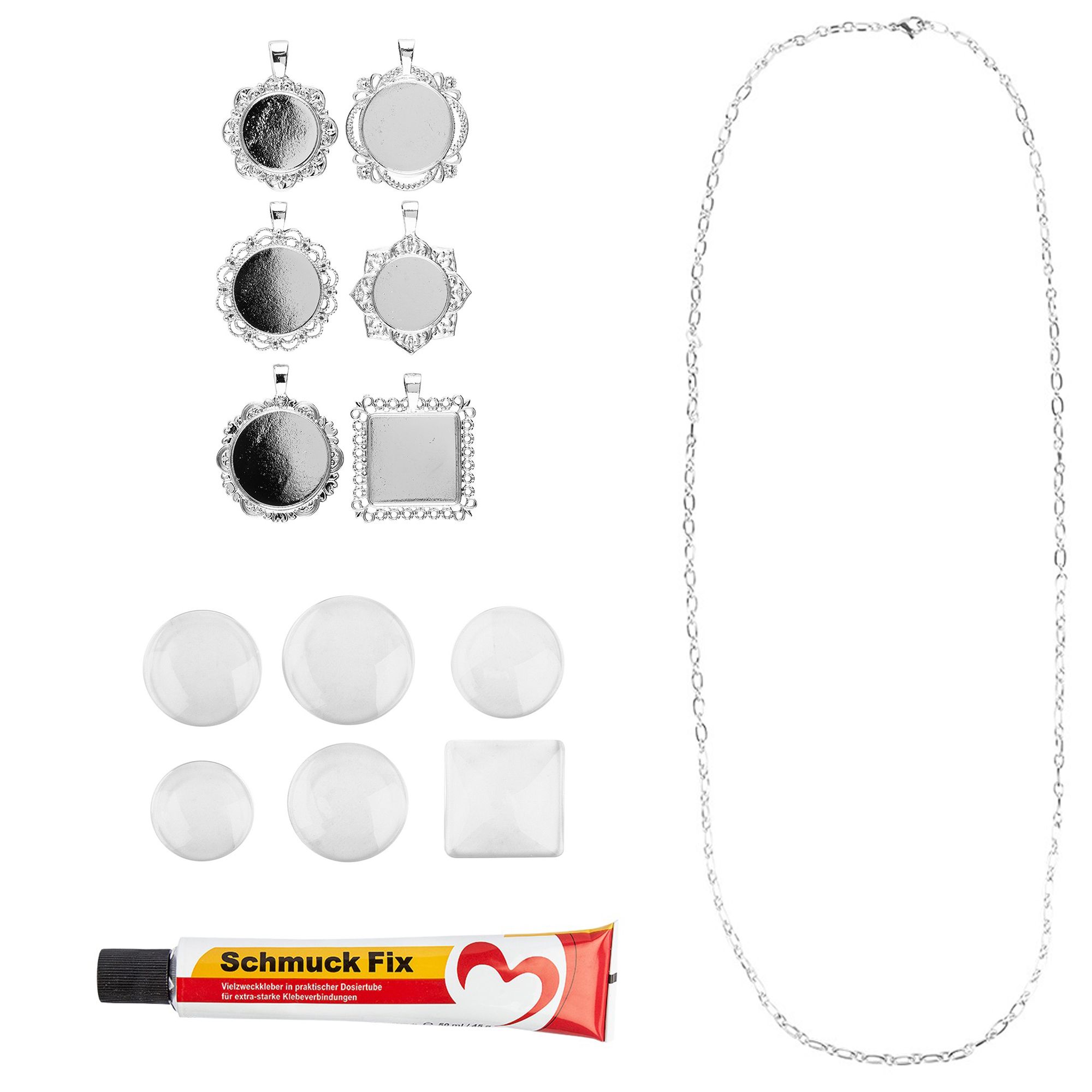 KARIN JITTENMEIER Kreativ-Set Cabochon Anhänger gestalten 14tlg.