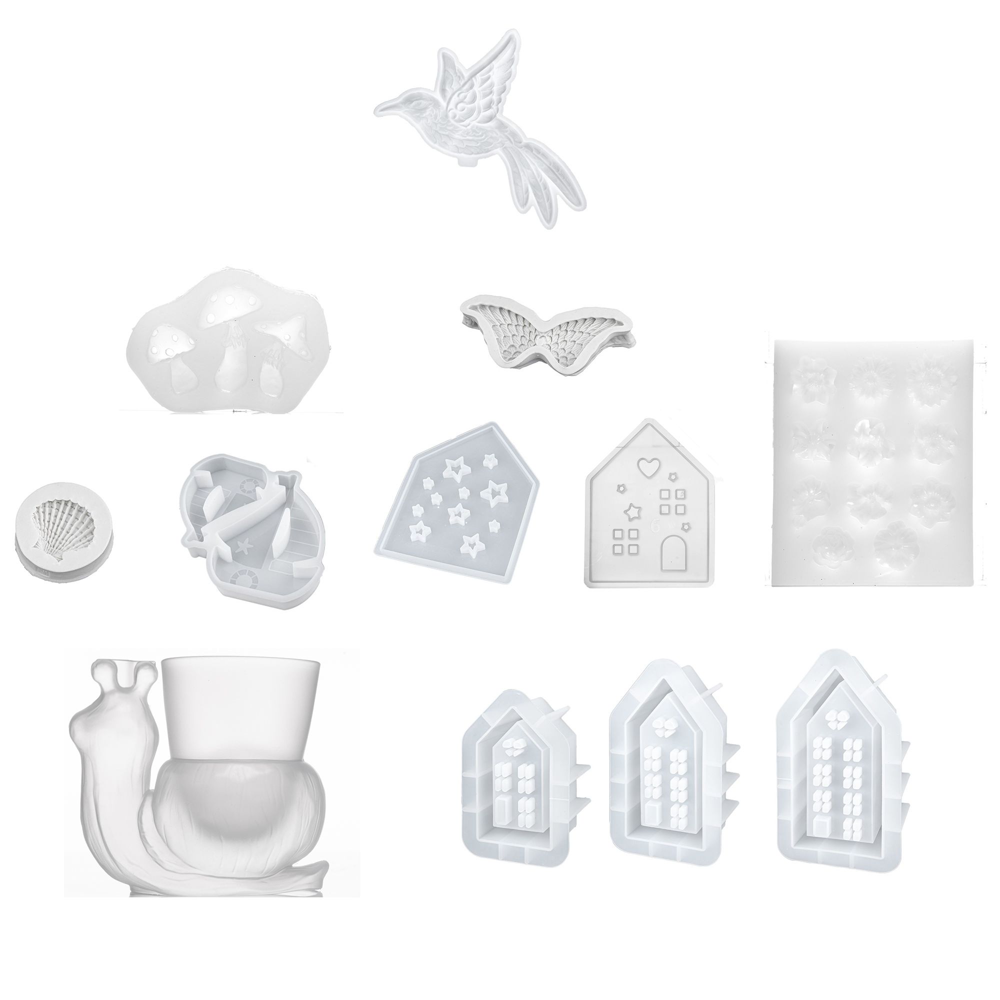 KARIN JITTENMEIER Club Artikel Silikonformen versch. Designs 11tlg.