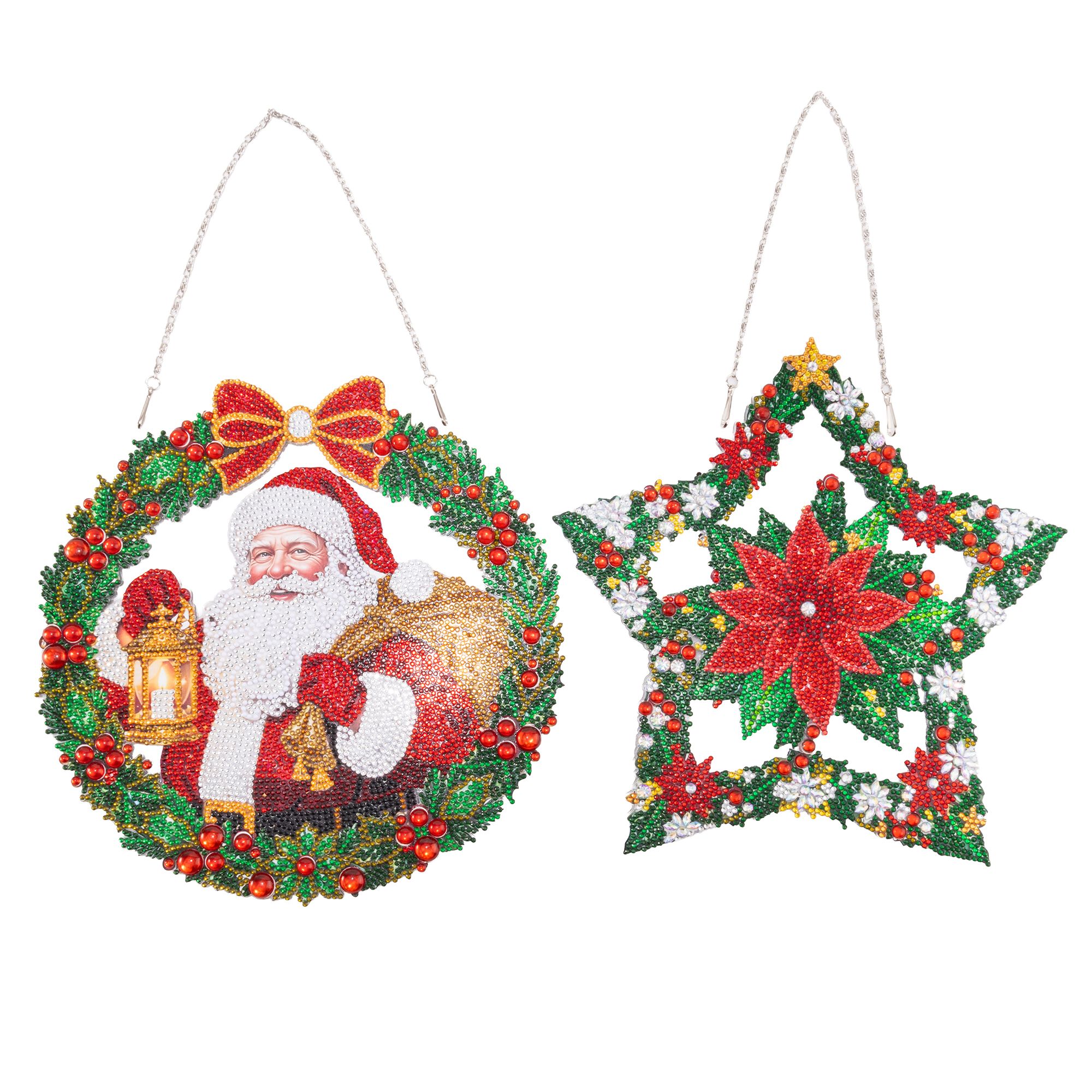 CRAFT BUDDY™ Diamond Painting 2 Fensterbilder versch. Designs 7tlg.