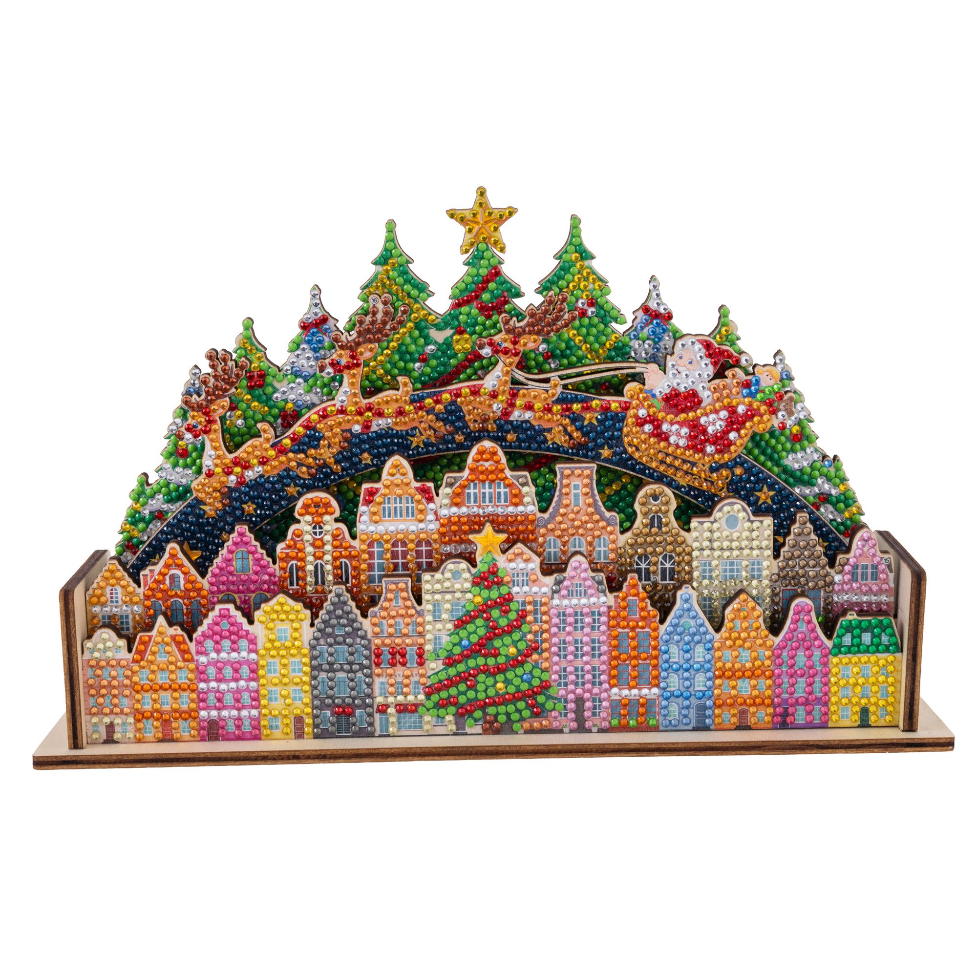 CRAFT BUDDY™ Diamond Painting 3D-Landschaft Weihnachten 6tlg.