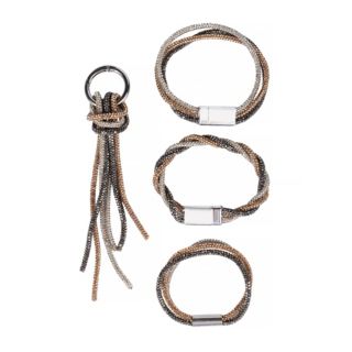 CRAFT BUDDY™ Schmuck-Set Armbänder Kristallbänder 10tlg.