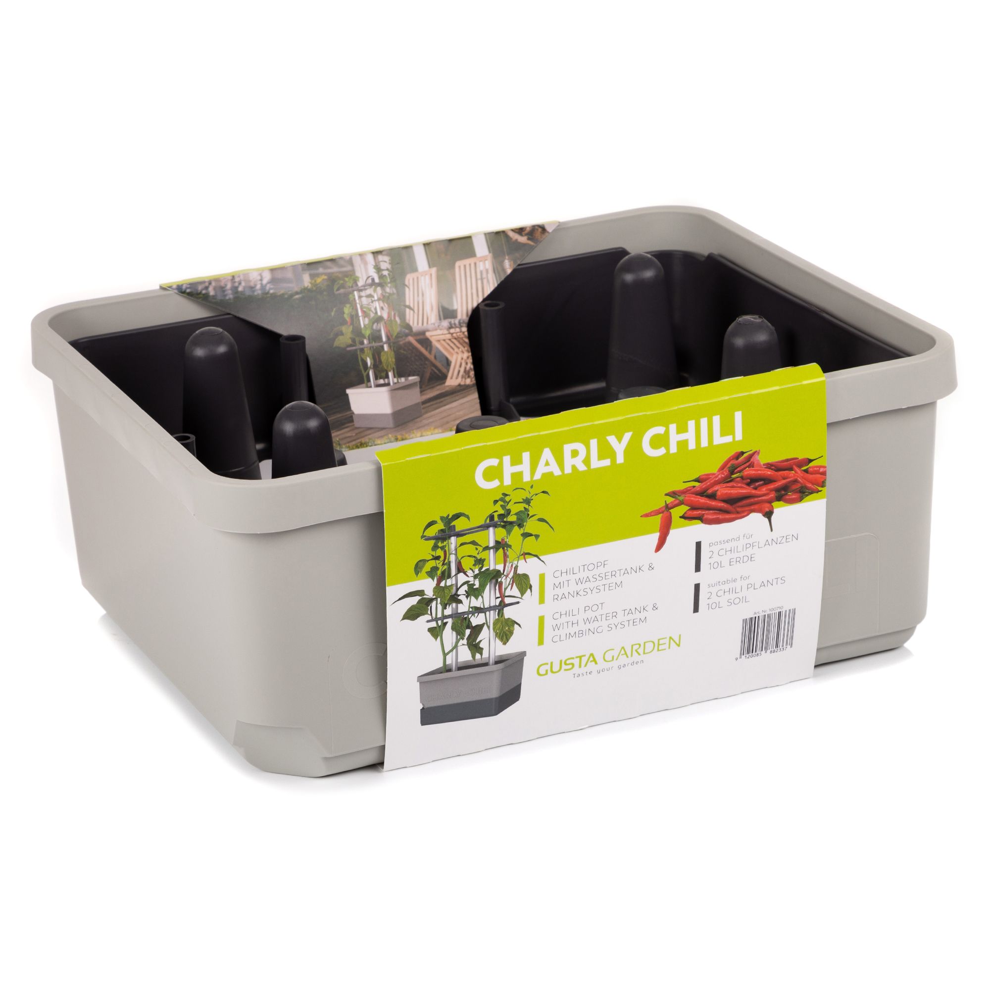 GUSTA GARDEN Rankhilfe Charly Chili Samen-Mix inkl. Langzeitbewässerung 