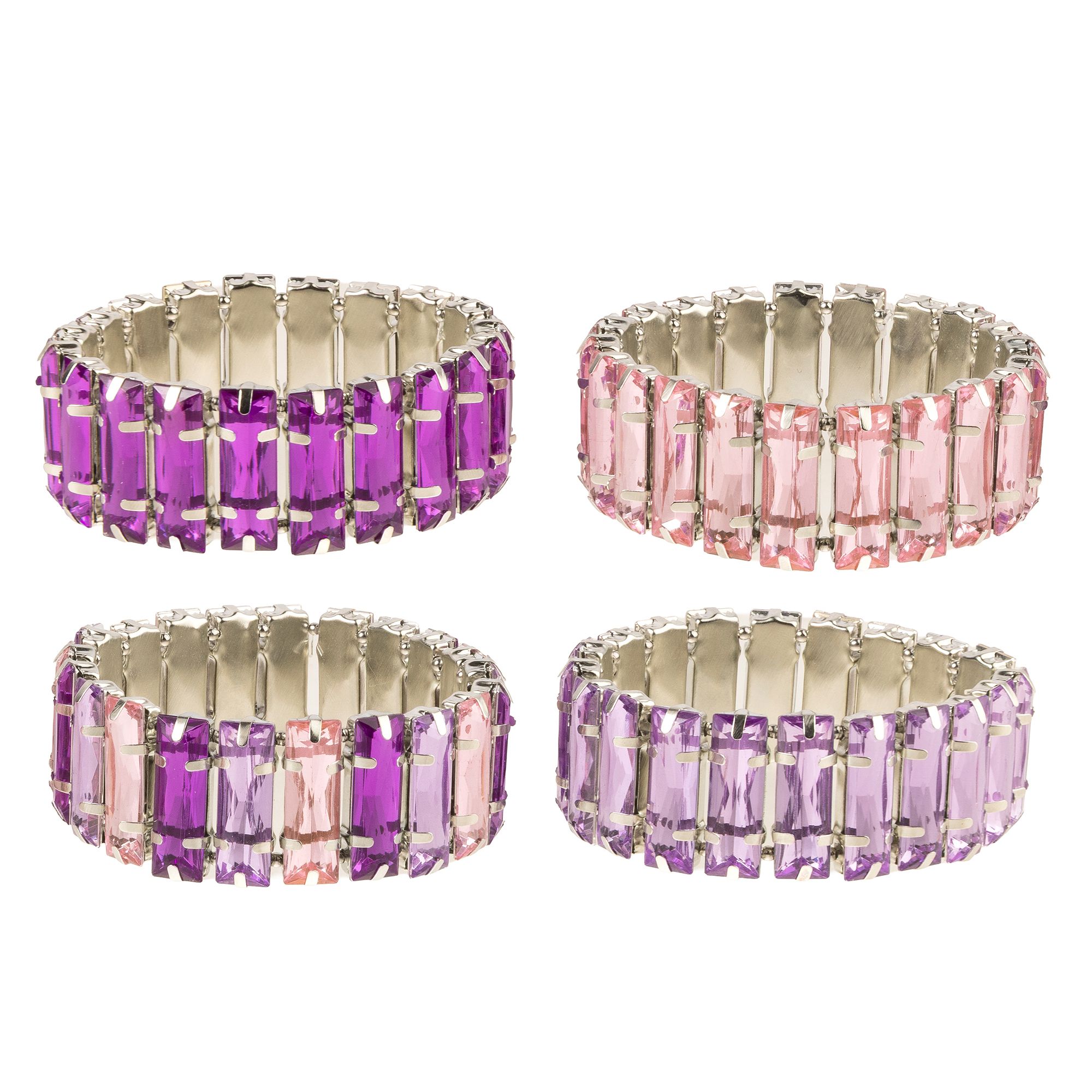  CRAFT BUDDY™ Schmuck-Set Armbänder mit Acrylsteinen gestalten, 6tlg.
