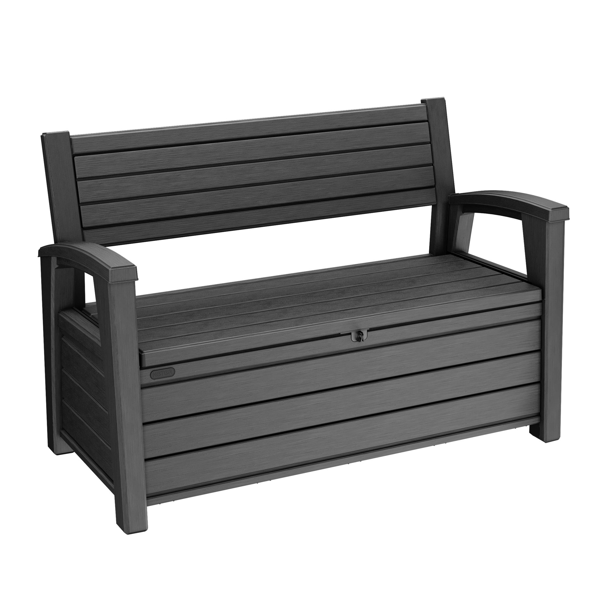 KETER Gartenbank Hudson 227L Kissenbox Gartenbox ca. 132 7x61 2x89cm QVC