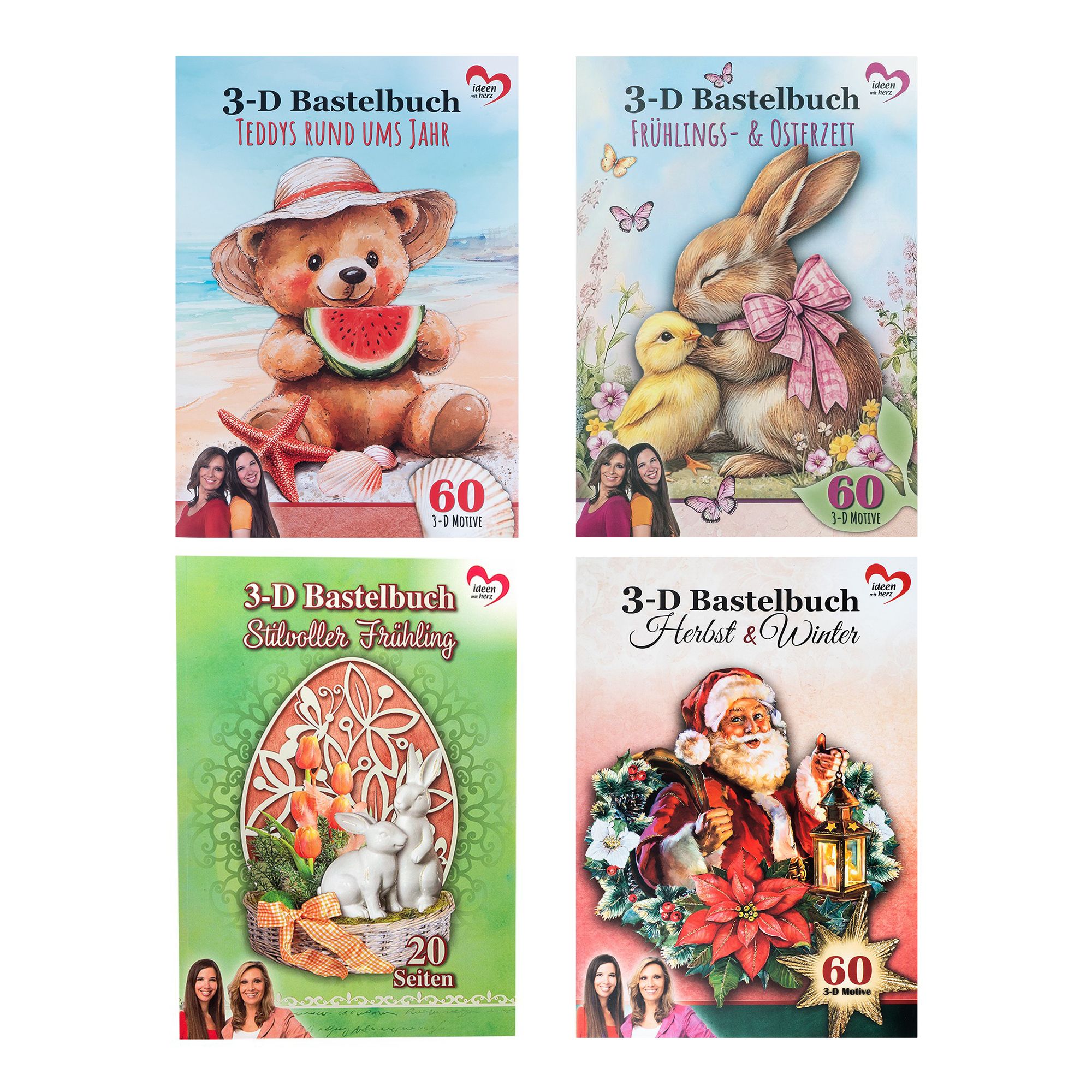 KARIN JITTENMEIER 3D Technik-Set 4 3D Bastelbücher rund um´s Jahr 4tlg.