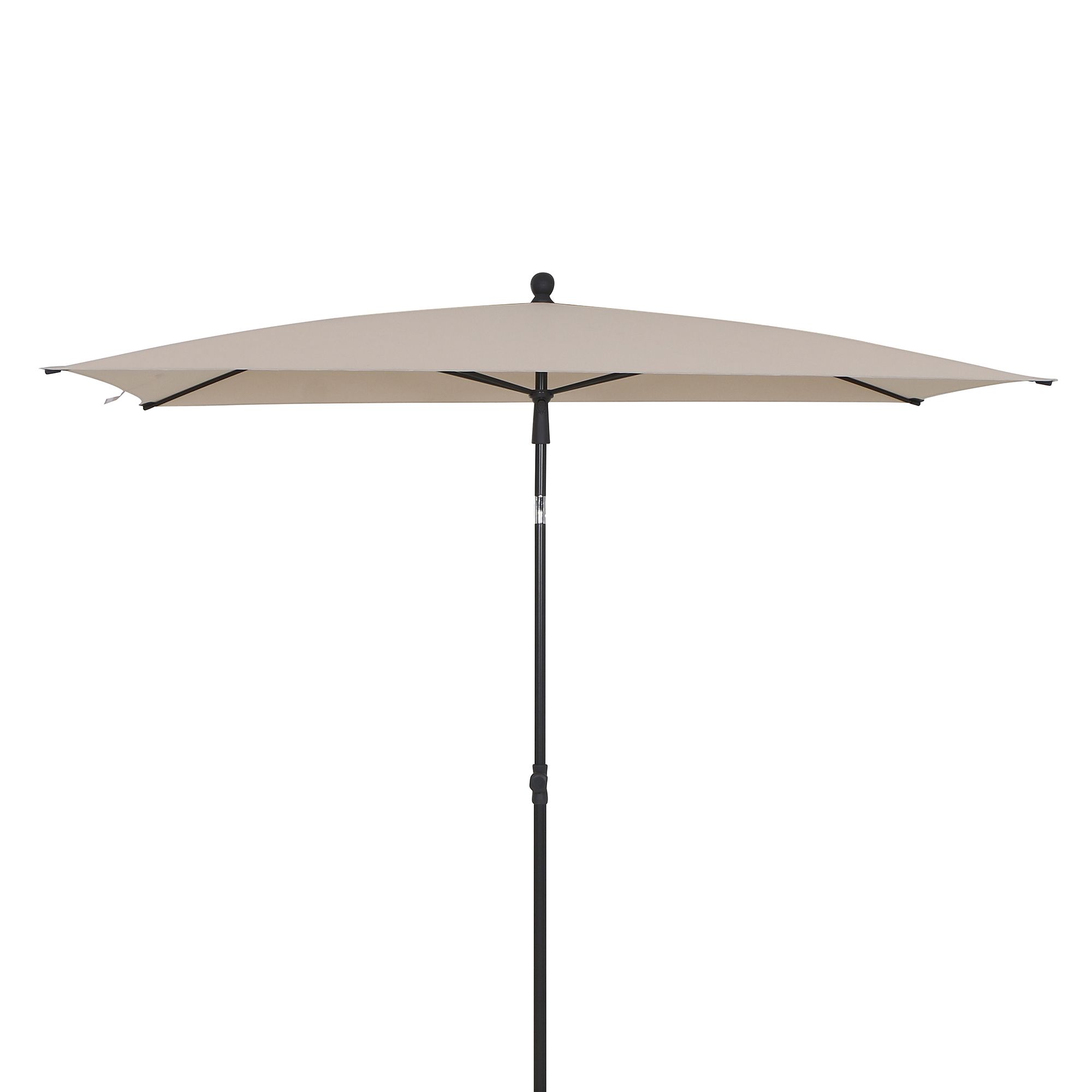 SIENA GARDEN Mittelstockschirm City UV Schutz 50+ ca. 210x140cm