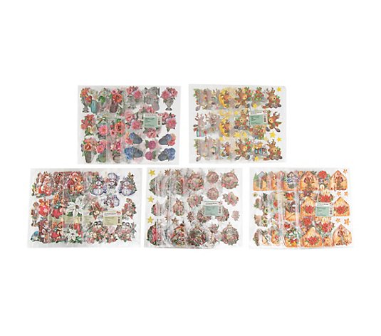 KARIN JITTENMEIER Sticker-Set 3D-Reliefsticker verschiedene Motive 25tlg.