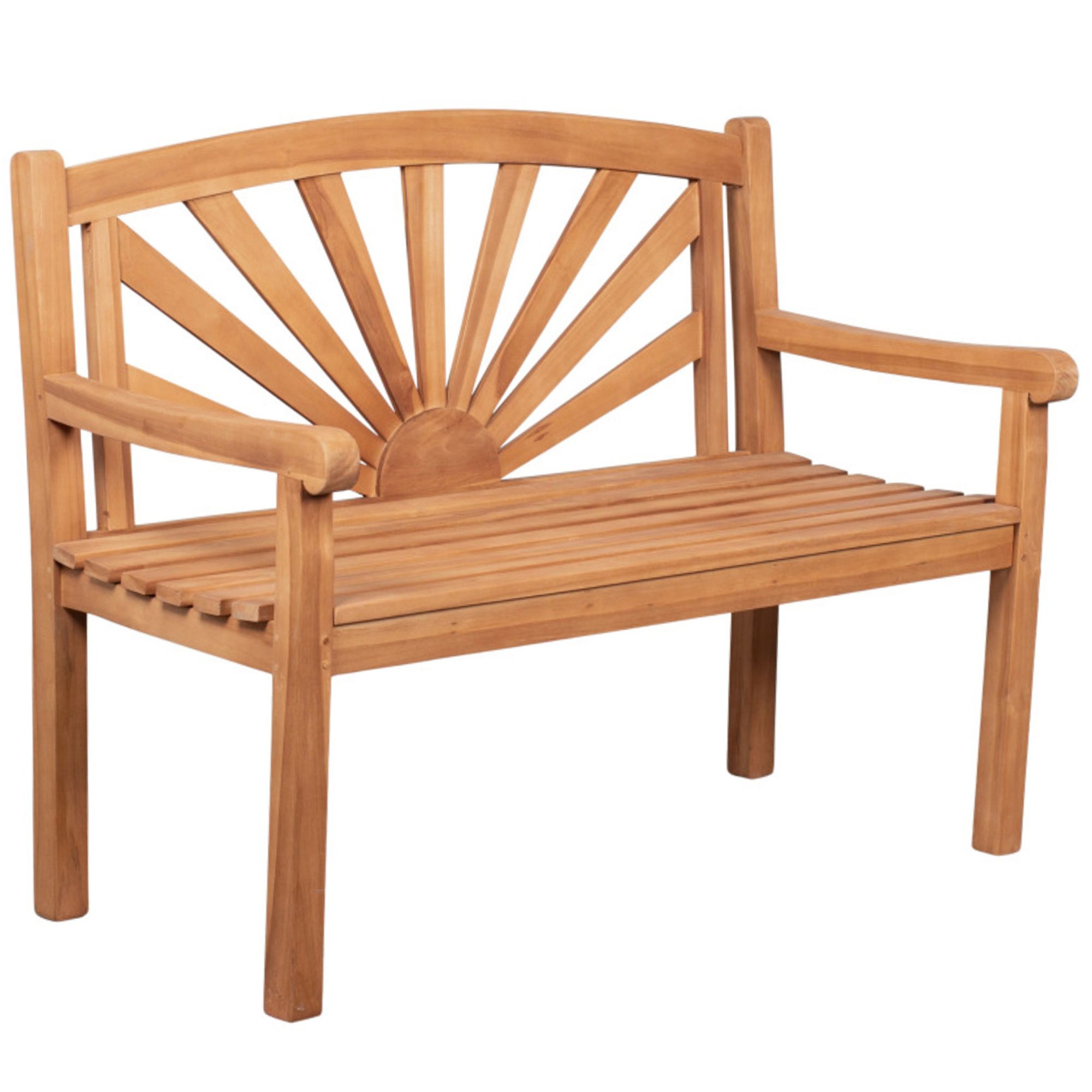 deVries Gartenbank Woodie SONNE aus Teakholz ca. 120x60x89cm