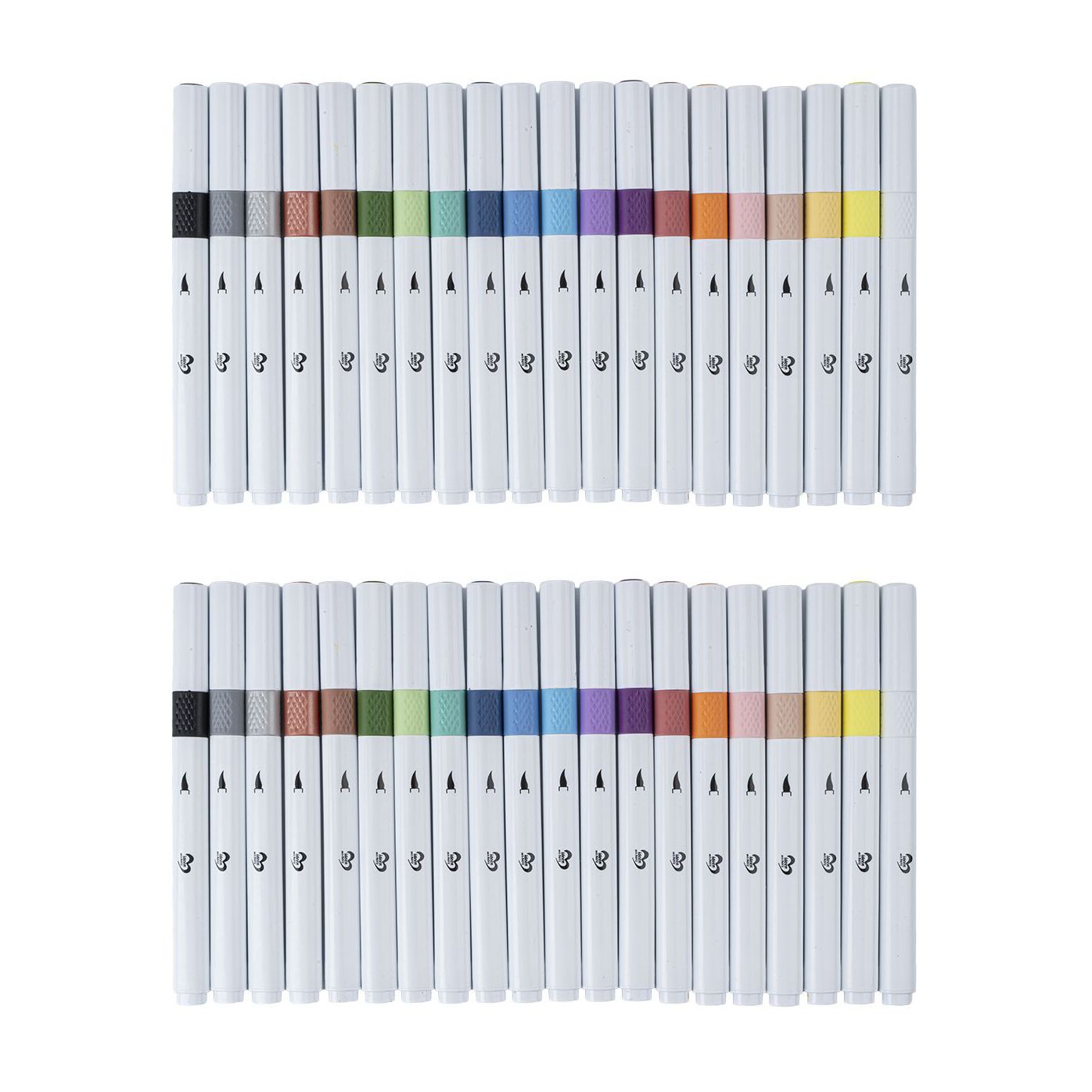 KARIN JITTENMEIER Kreativstifte-Set Brush Marker mit Pinselspitze 40tlg.