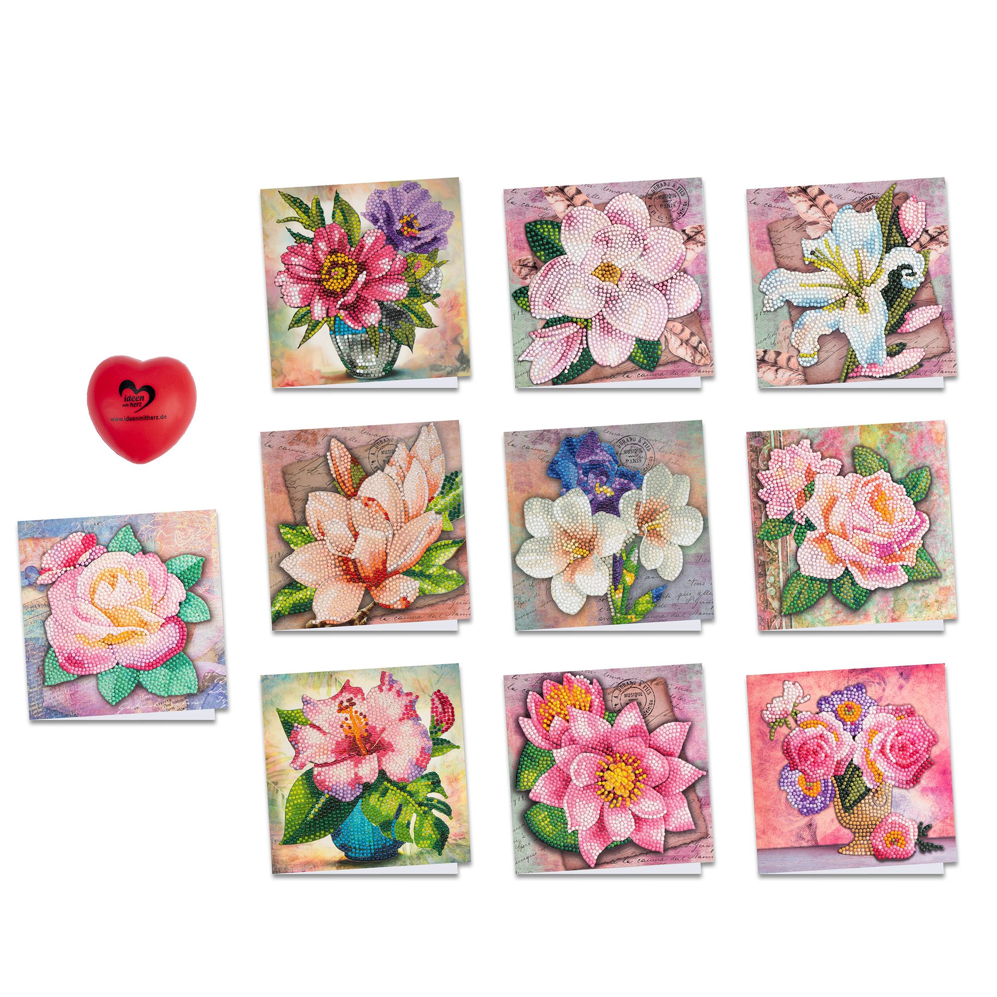 KARIN JITTENMEIER Club Artikel Diamond Painting Grußkarten 60tlg.
