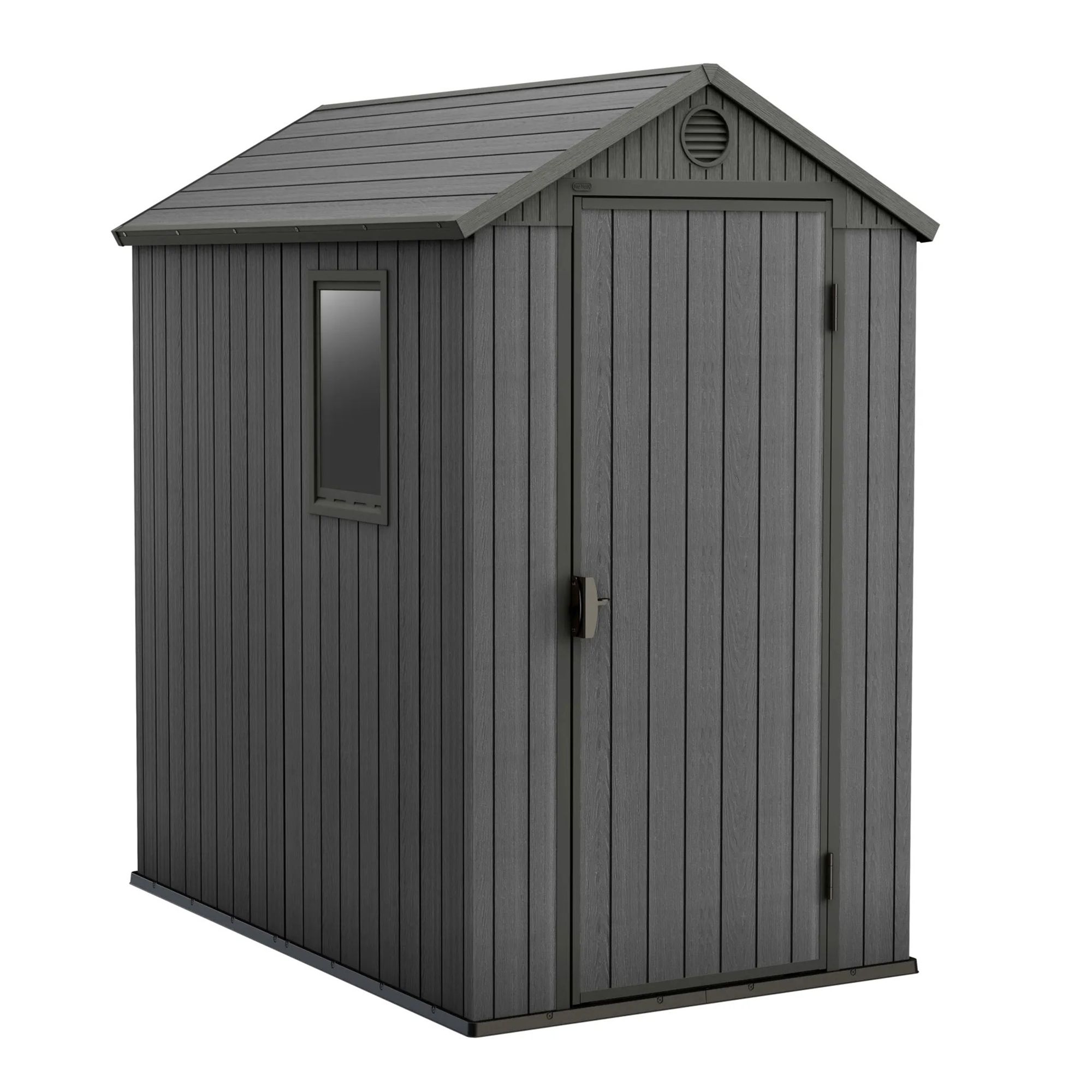 KETER® Gartenhaus DARWIN 4x6 Holzdesign, 10 Jahre Herstellergarantie 125,8x184,5x205cm