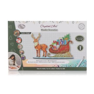 CRAFT BUDDY™ Diamond Painting-Set Weihnachtsschlitten ca. 34x9x21cm 6tlg.