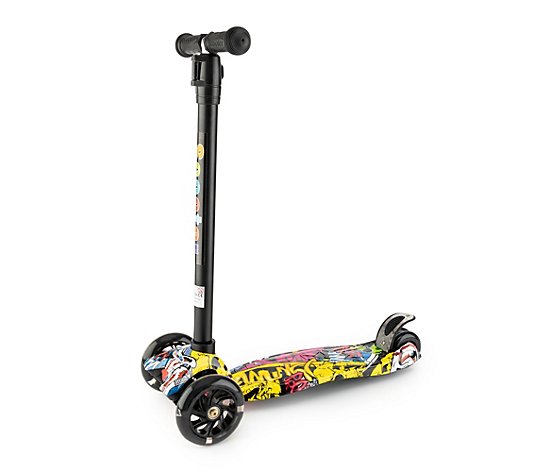 Scooter mit 3 Rädern leuchtend höhenverstellbar mit