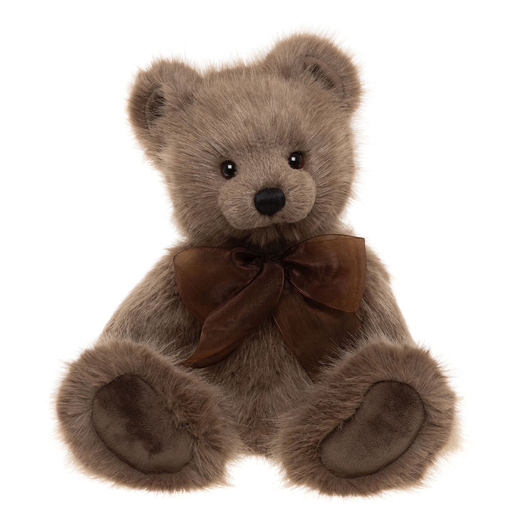 CHARLIE BEARS® Plüschbär Oak mit Schleife Höhe ca. 37cm