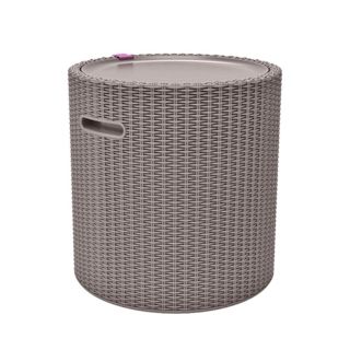 KETER® 2-in1 Kühlbox & Sitzhocker COOL STOOL 39l bis 100kg belastbar Ø 43,7cm, H. 44,3cm