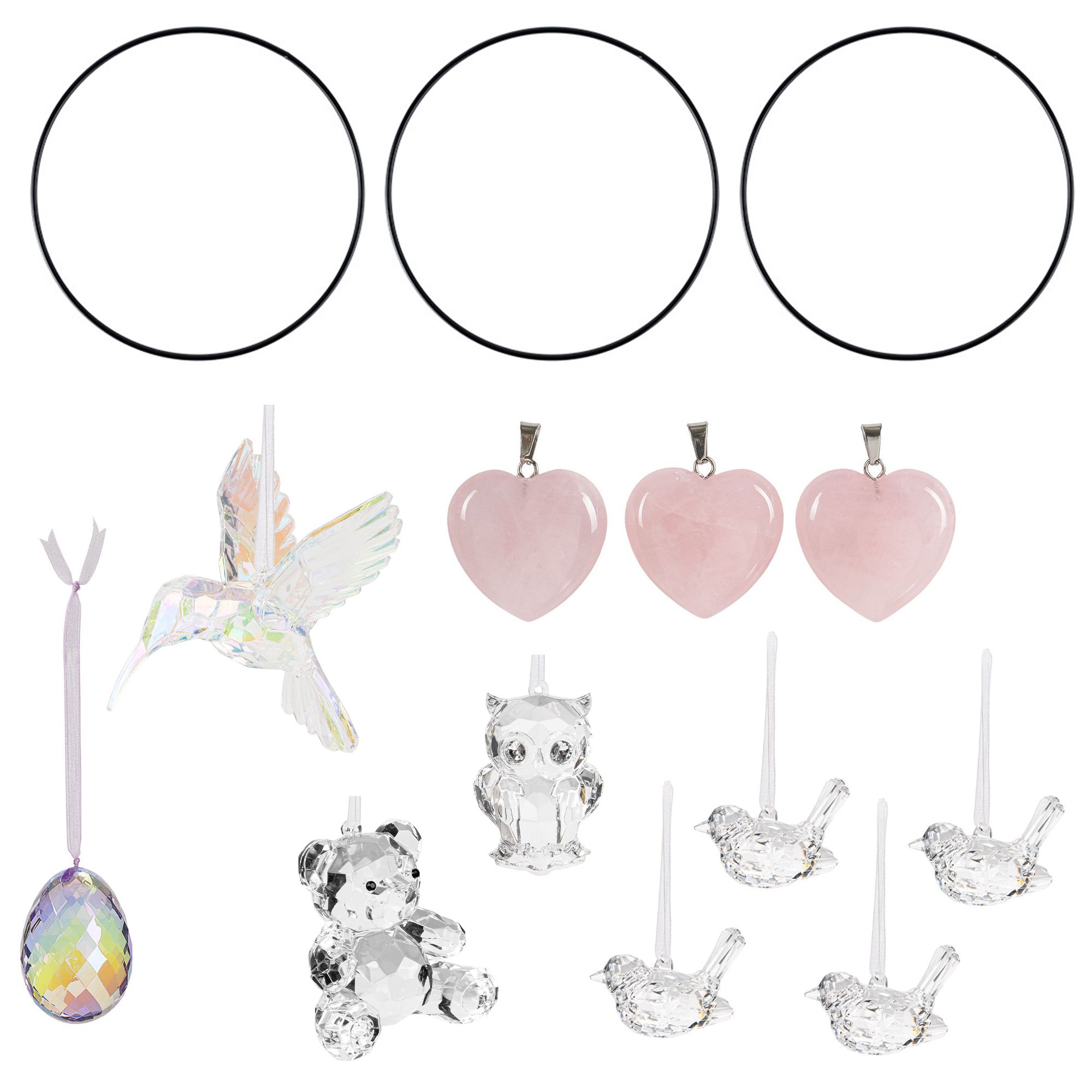 KARIN JITTENMEIER Club Artikel Metallringe & Kristallfiguren 11tlg.