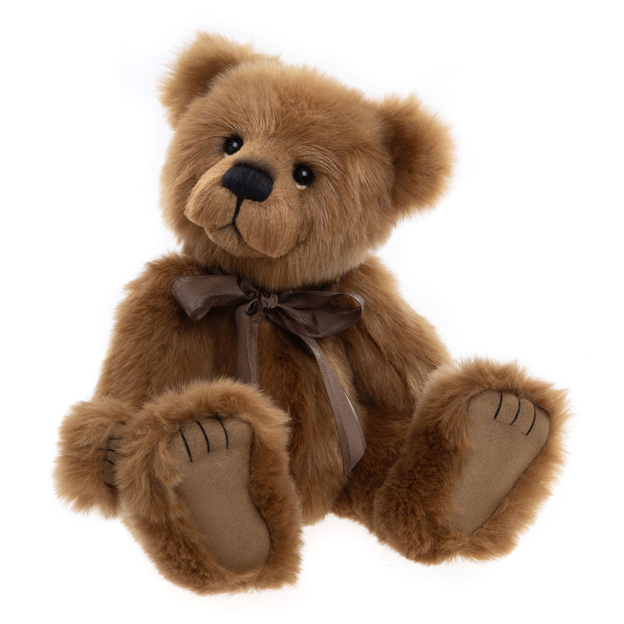 CHARLIE BEARS® Plüschbär Robinson mit Schleife Höhe ca. 33cm